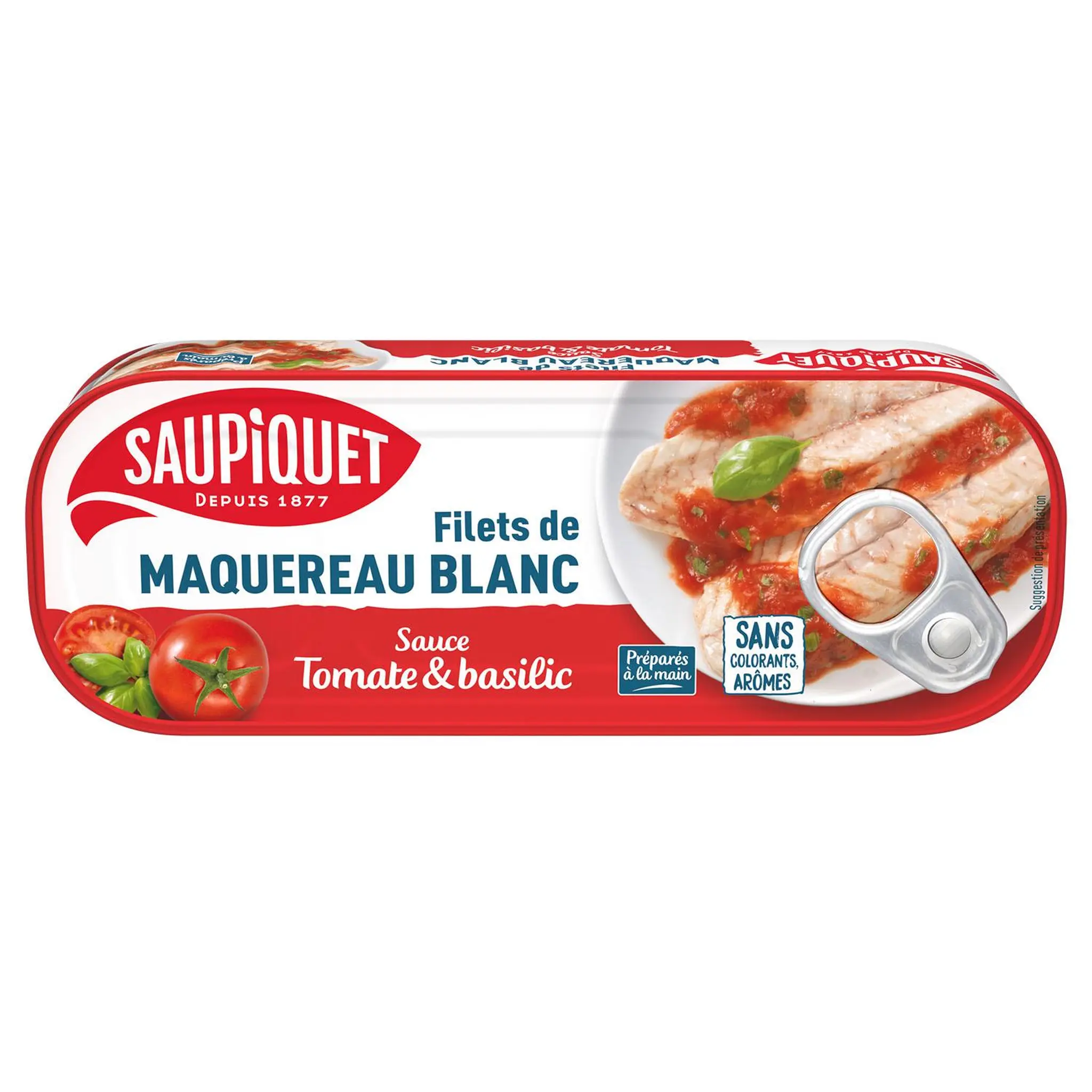 SAUPIQUET Filets de maquereau blanc sauce tomate basilic
