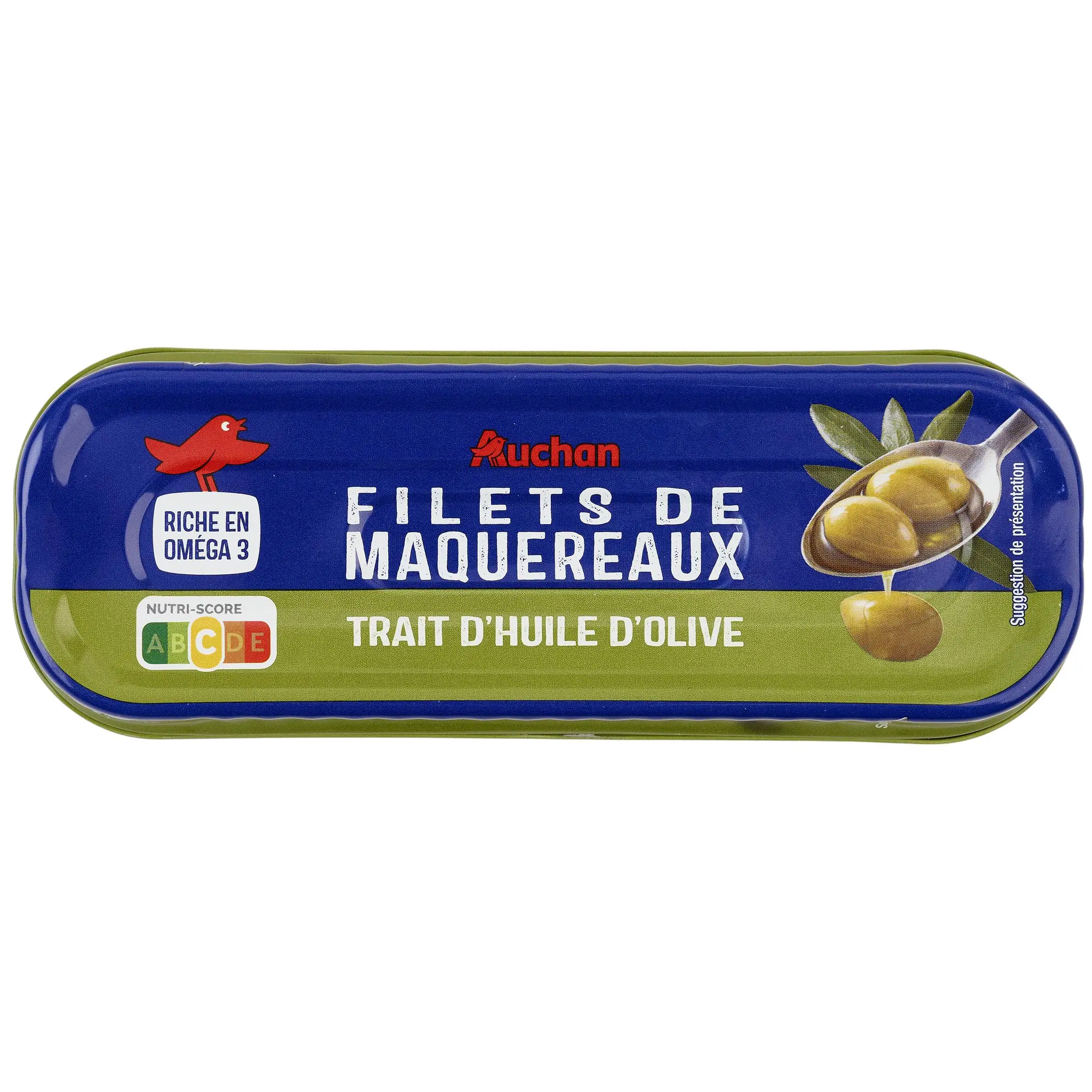 AUCHAN Filets de maquereaux avec un trait d'huile d'olive