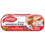 SAUPIQUET Filets de maquereau blanc tomate basilic format familial