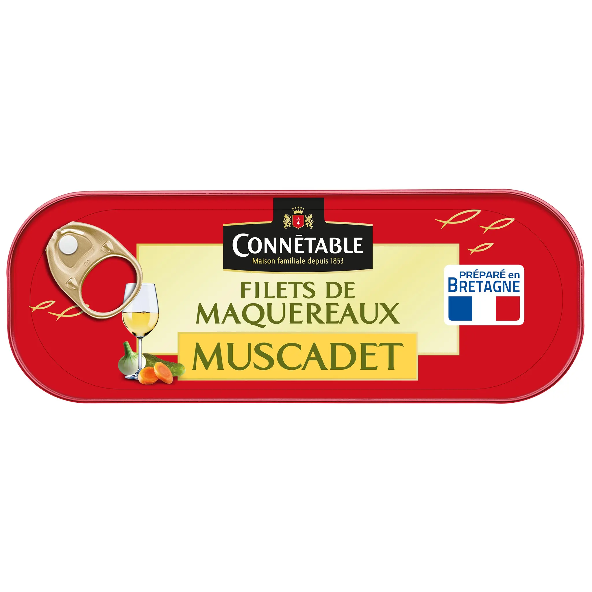 CONNETABLE Filets de maquereaux au muscadet et aux aromates