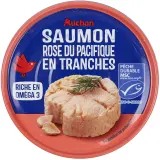 AUCHAN Saumon en tranche MSC