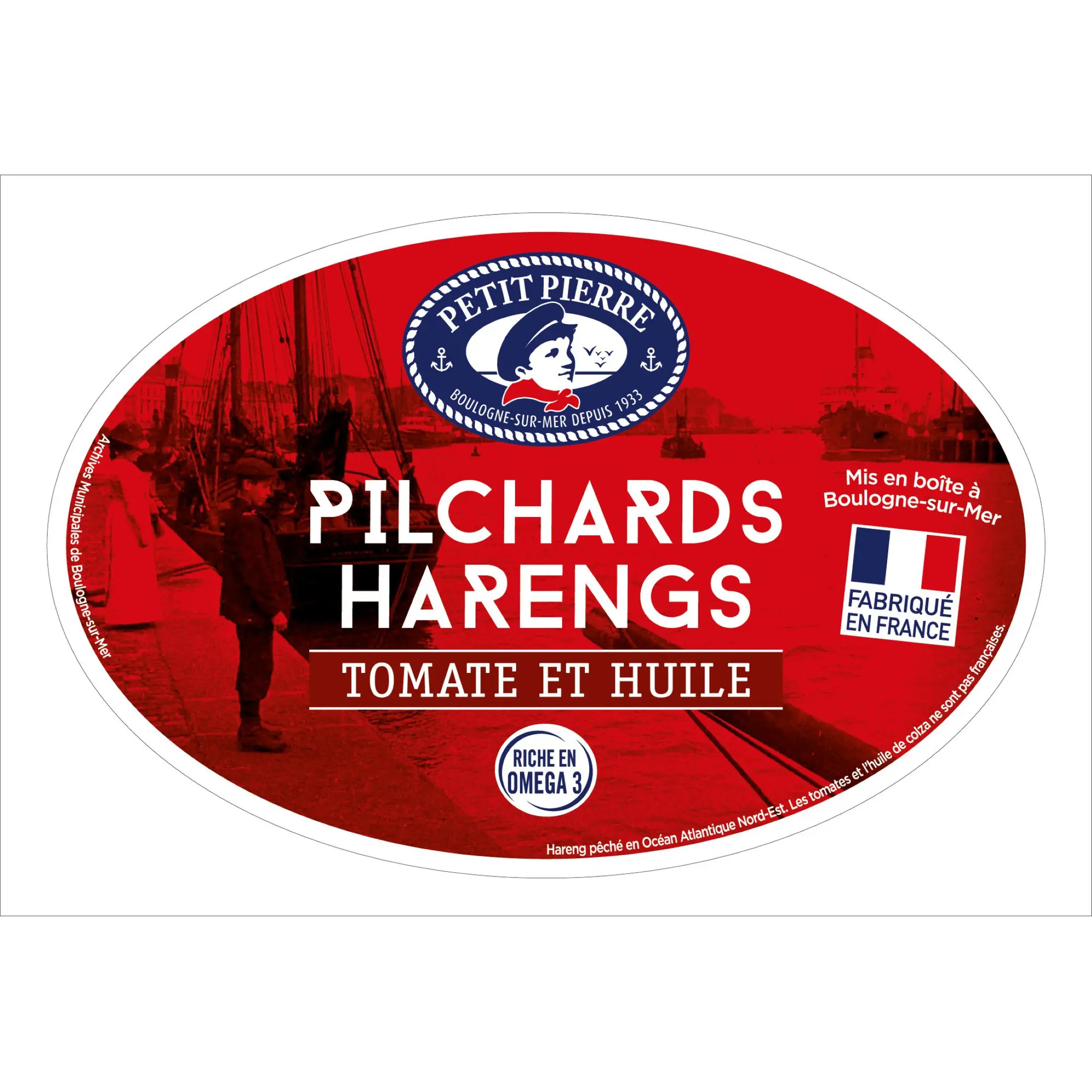 PETIT PIERRE Pilchards Harengs à la tomate et huile