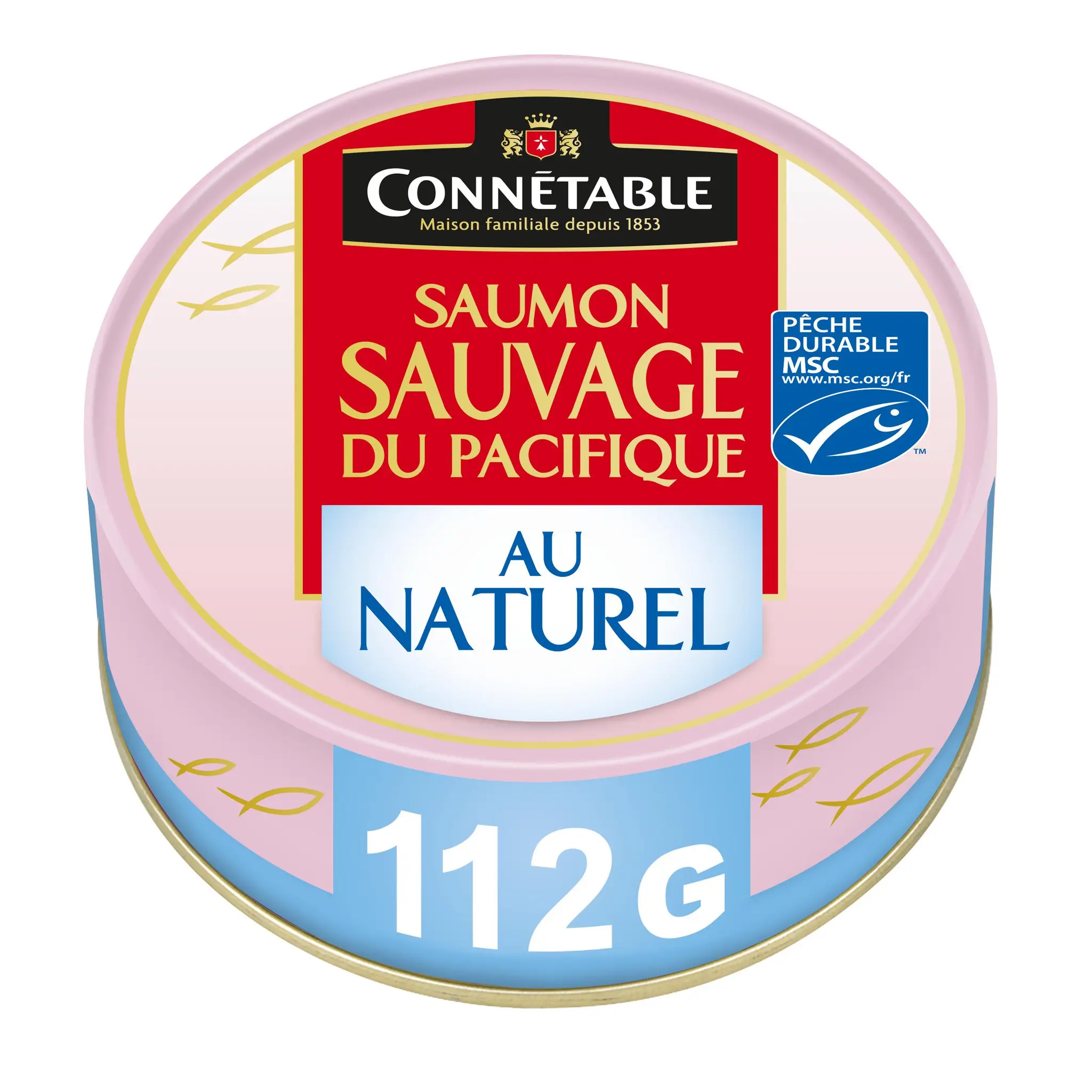 CONNETABLE Saumon sauvage MSC au naturel sans peau sans arêtes