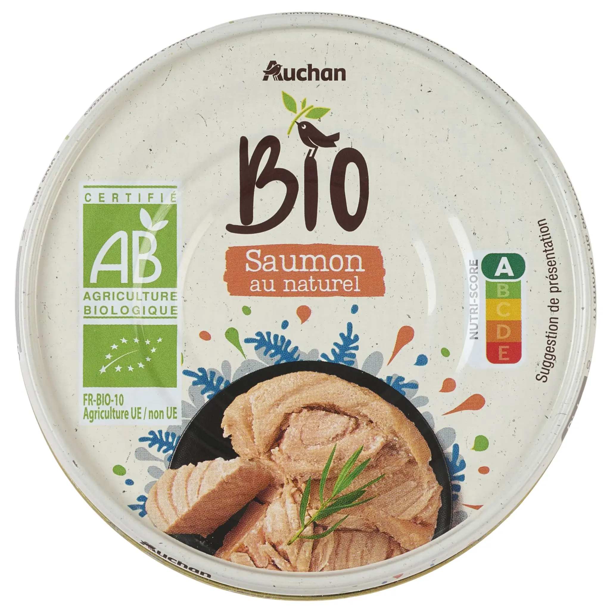 AUCHAN BIO Saumon au naturel