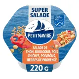 PETIT NAVIRE Super salade de thon boulgour pois chiches poivrons et herbes de Provence