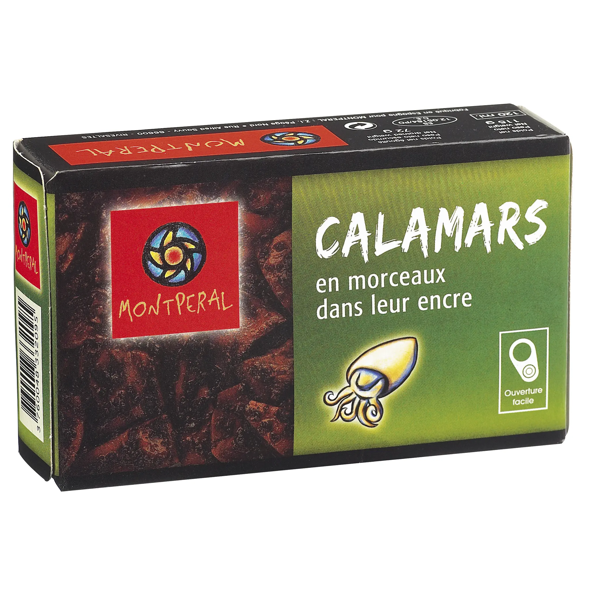 MONTPERAL Calamars en morceaux dans leur encre