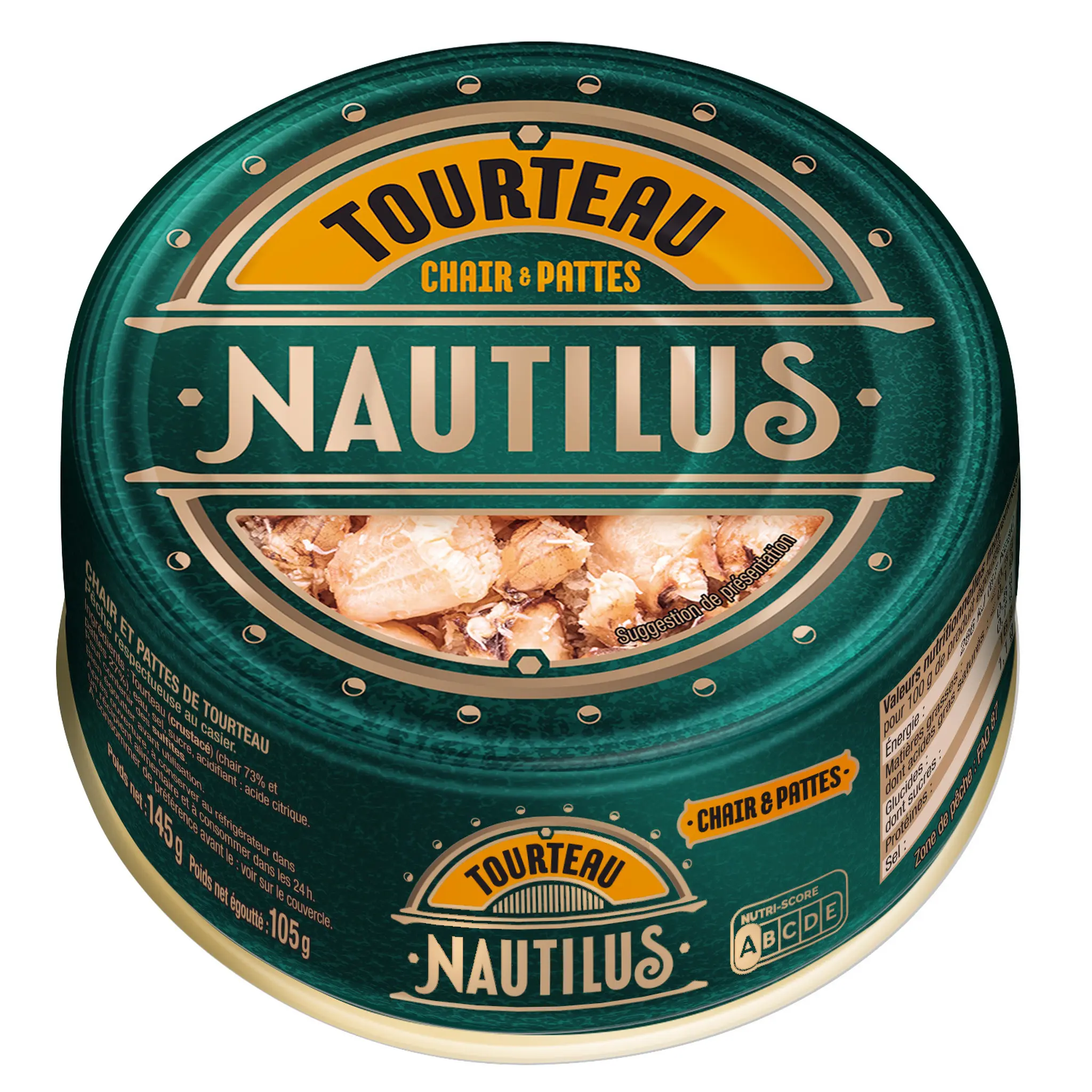 NAUTILUS Chair et pattes de Tourteau du Pacifique