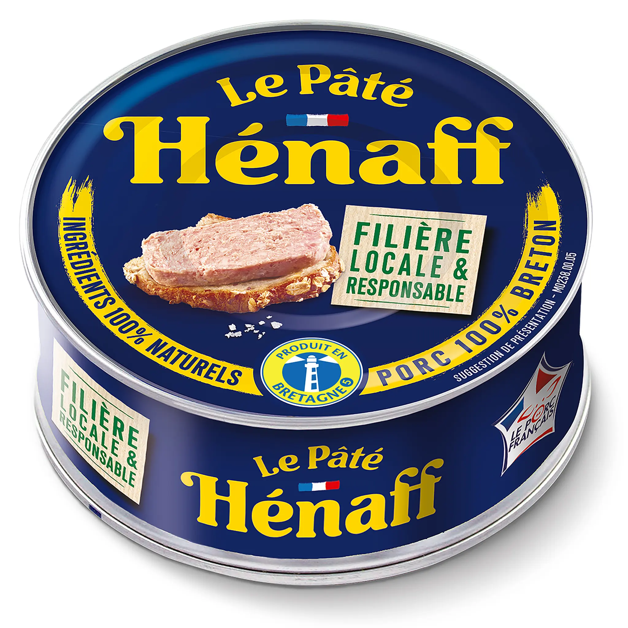 HENAFF Pâté de porc au sel de Guérande avec filets et jambons sans conservateur