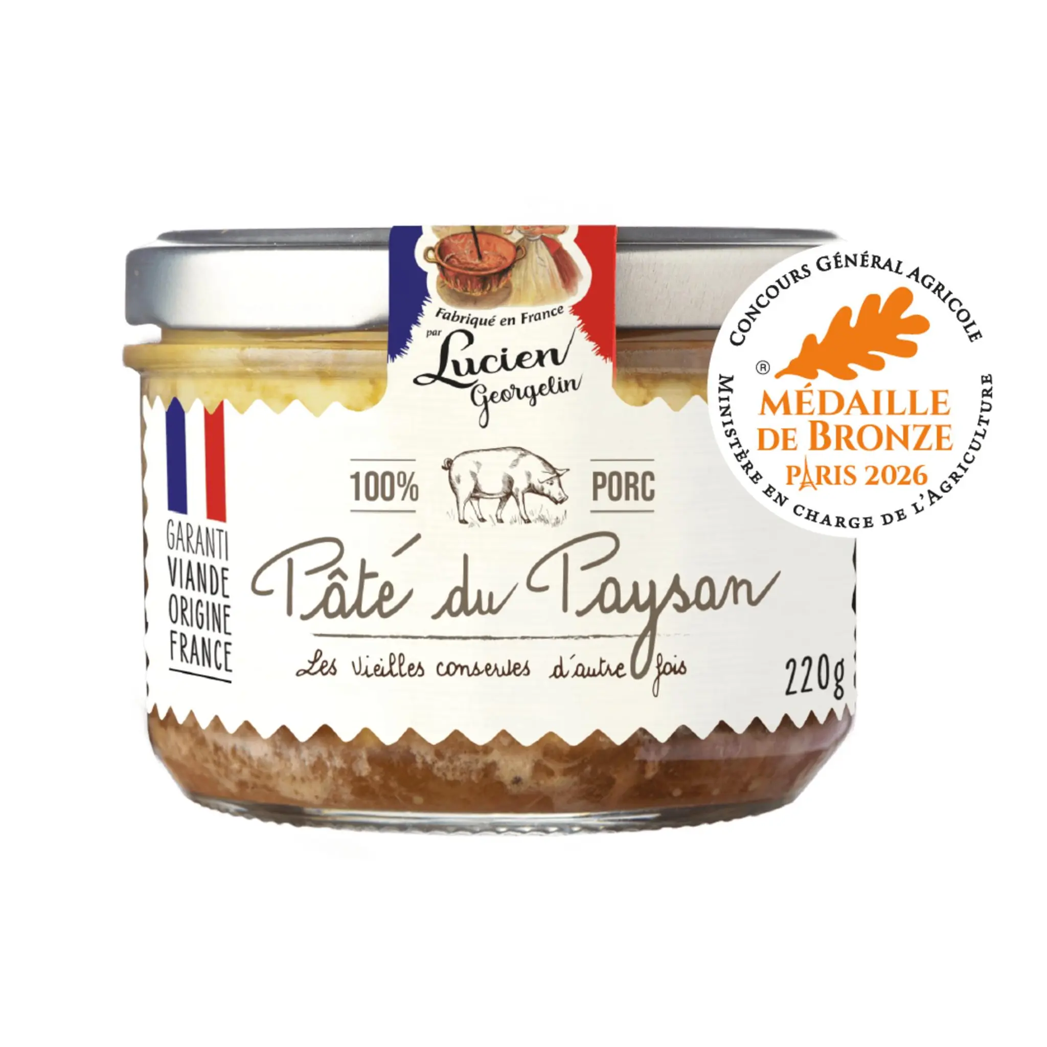 LUCIEN GEORGELIN Pâté du paysan 100% porc