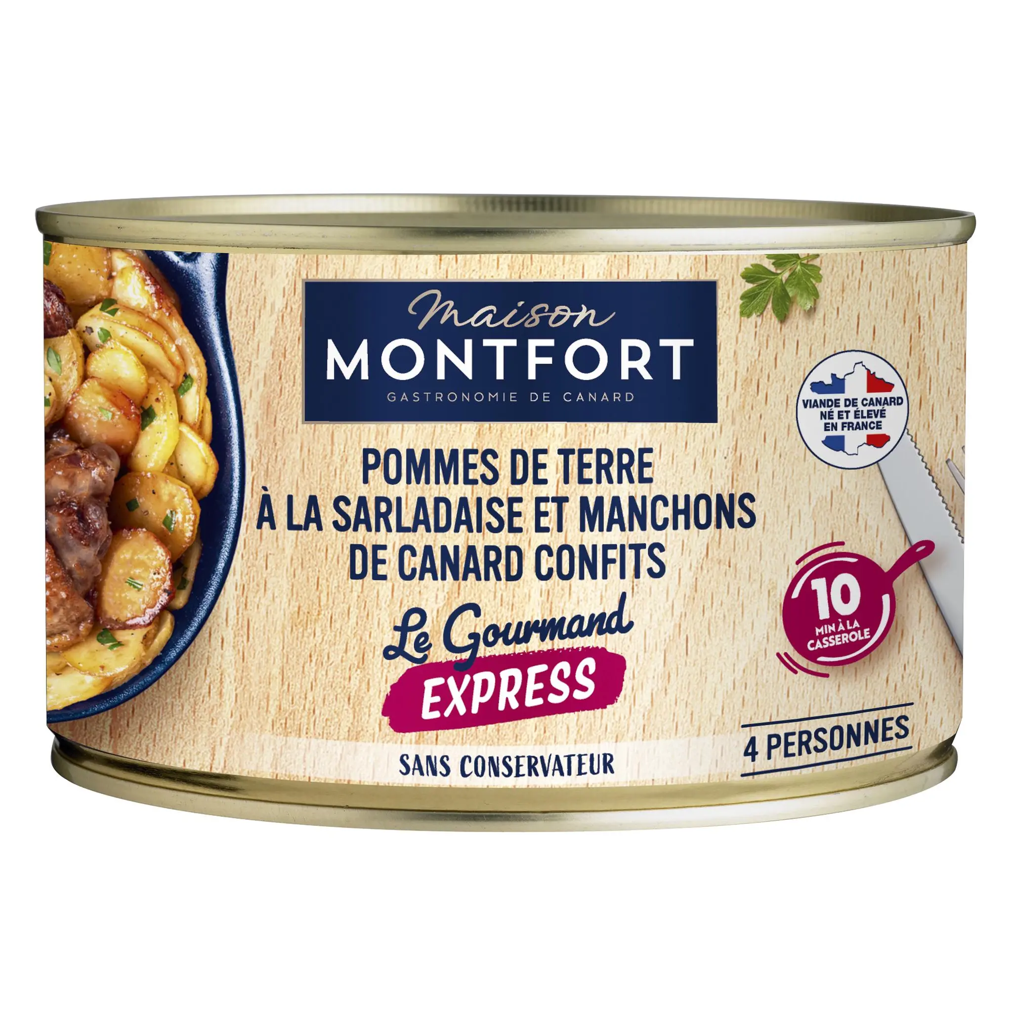 MAISON MONTFORT Pommes de terre sarladaises manchons de canard sans conservateur
