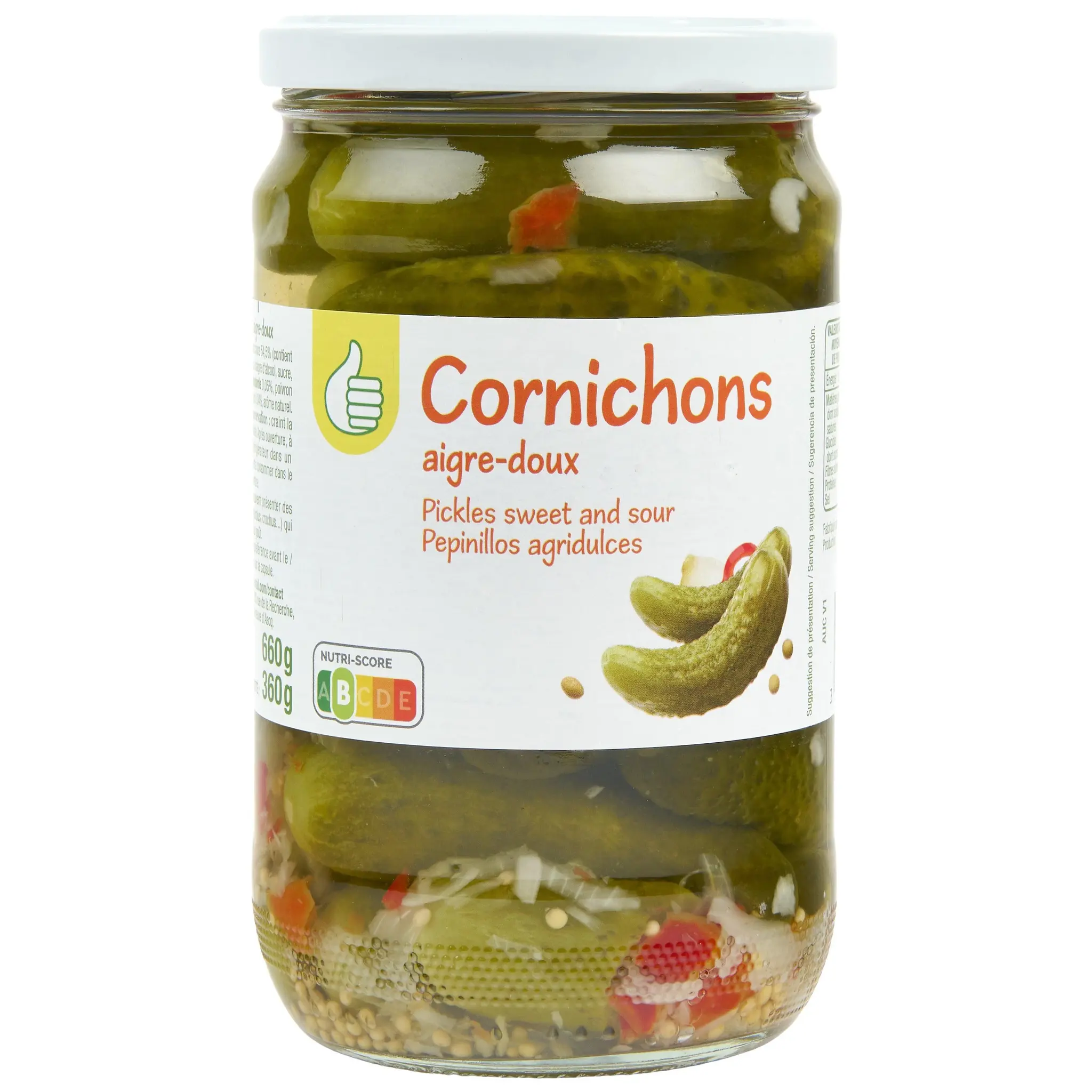 POUCE Cornichons aigre-doux