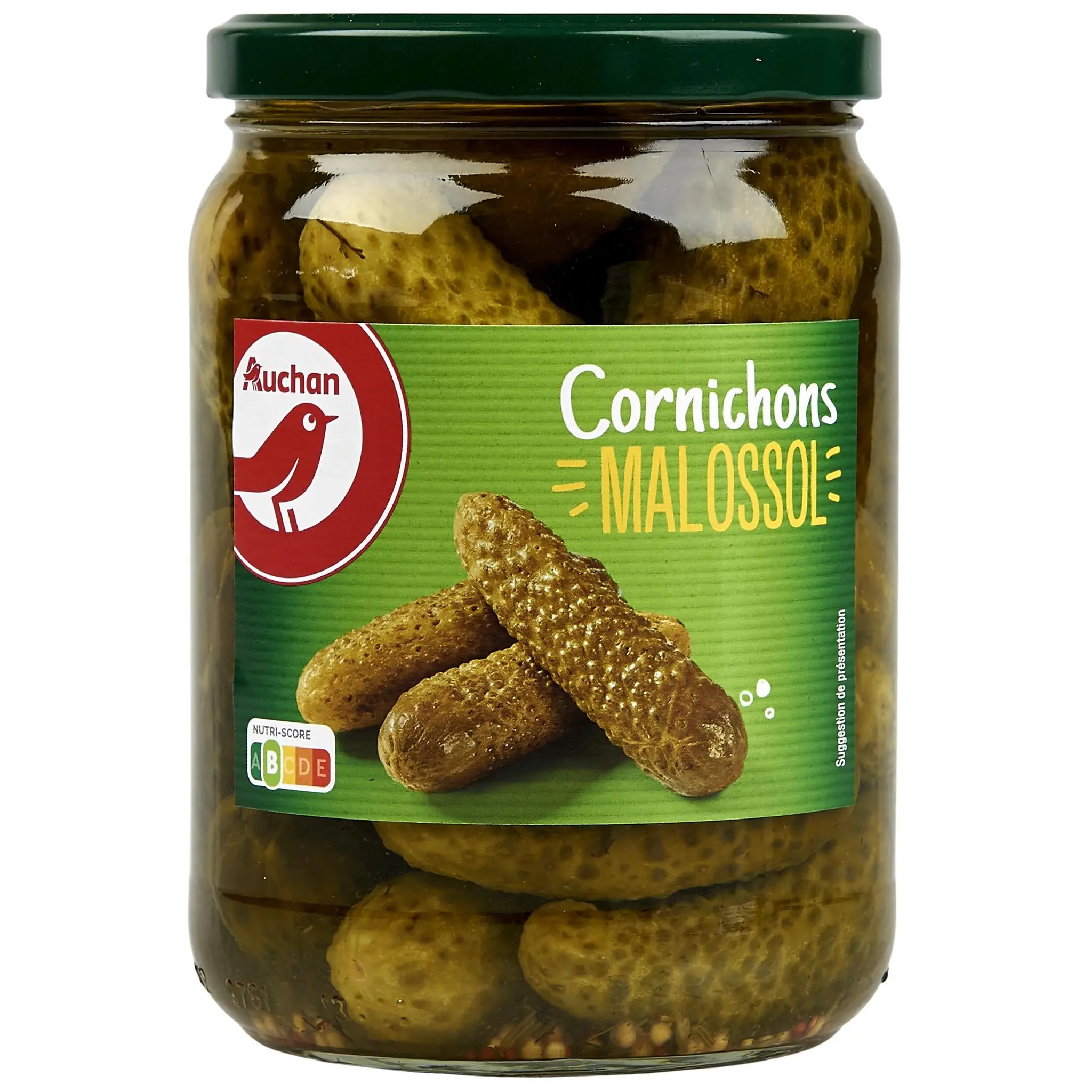 AUCHAN Cornichons Malossol