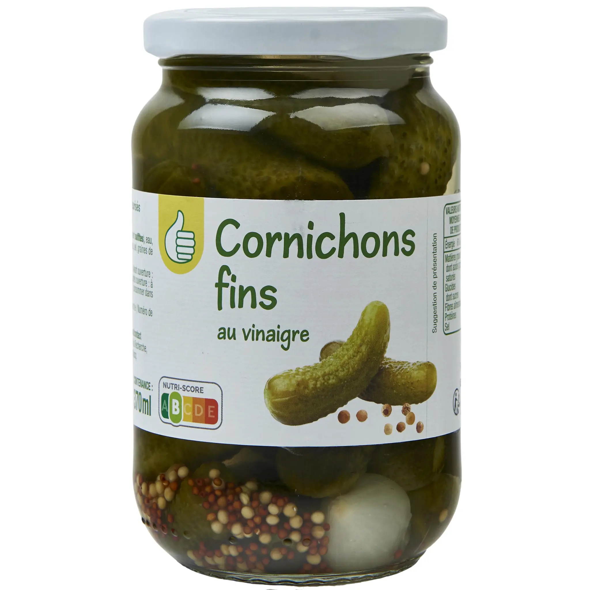 POUCE Cornichons fins au vinaigre