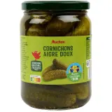 AUCHAN Cornichons aigre doux