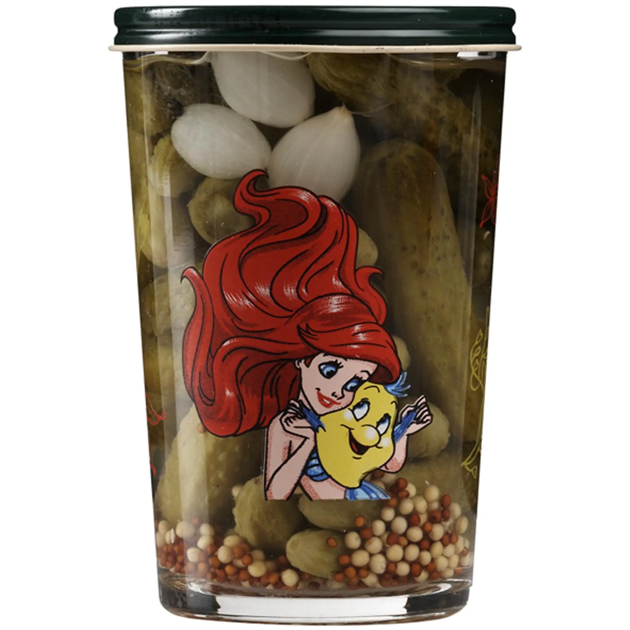 AUCHAN Cornichons extra fins bocal La Petite Sirène