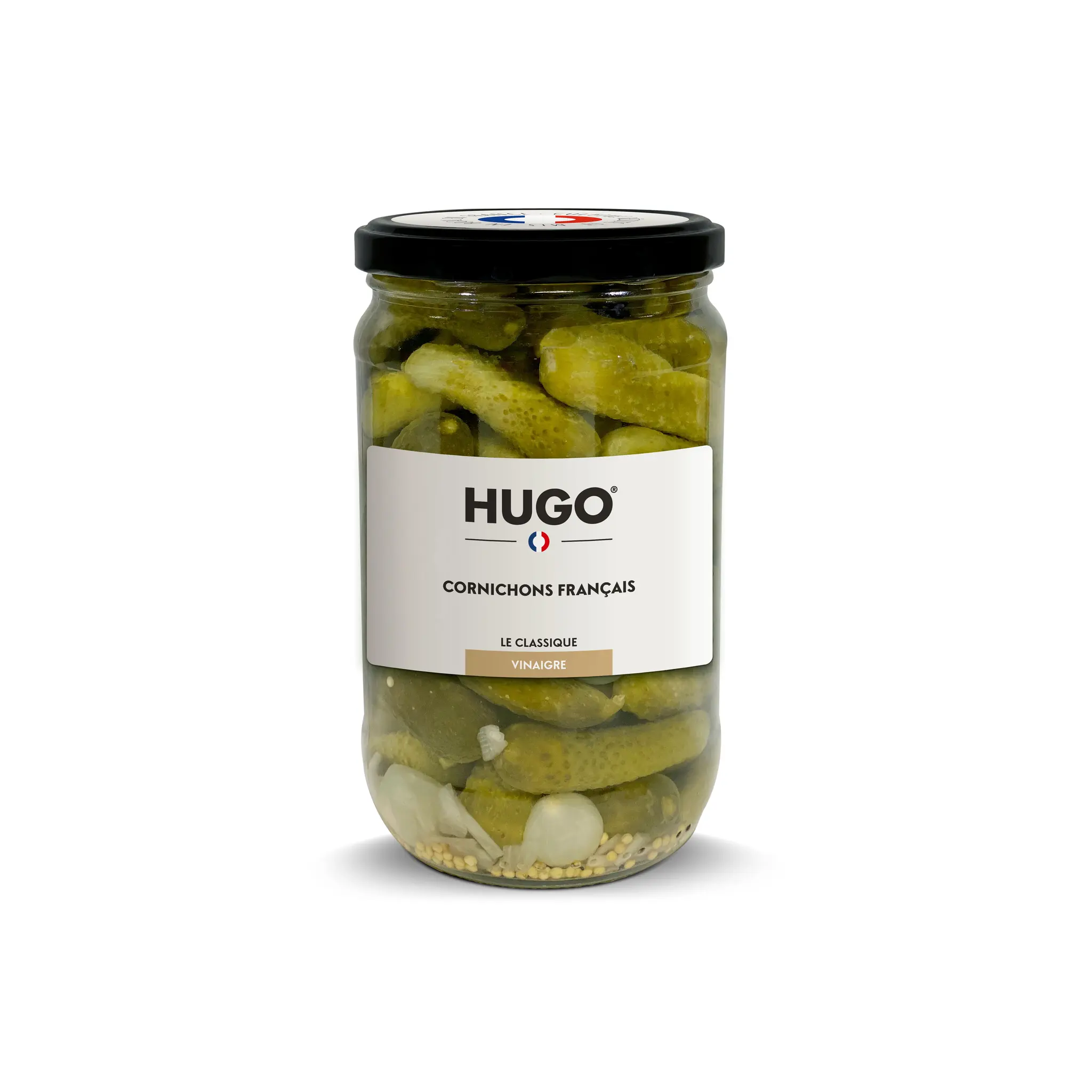 HUGO Cornichons français au vinaigre et à l'échalote