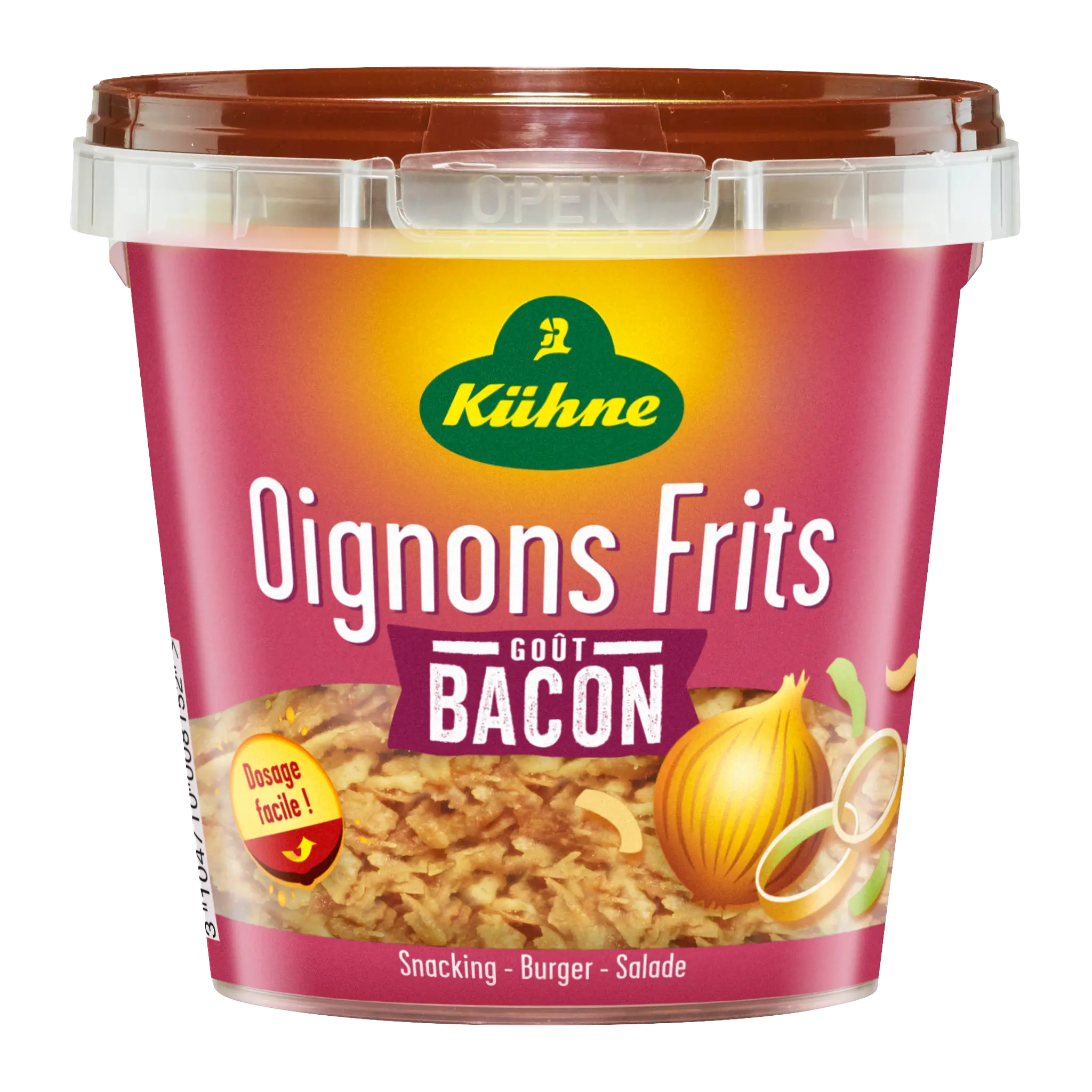 KUHNE Oignons frits goût bacon