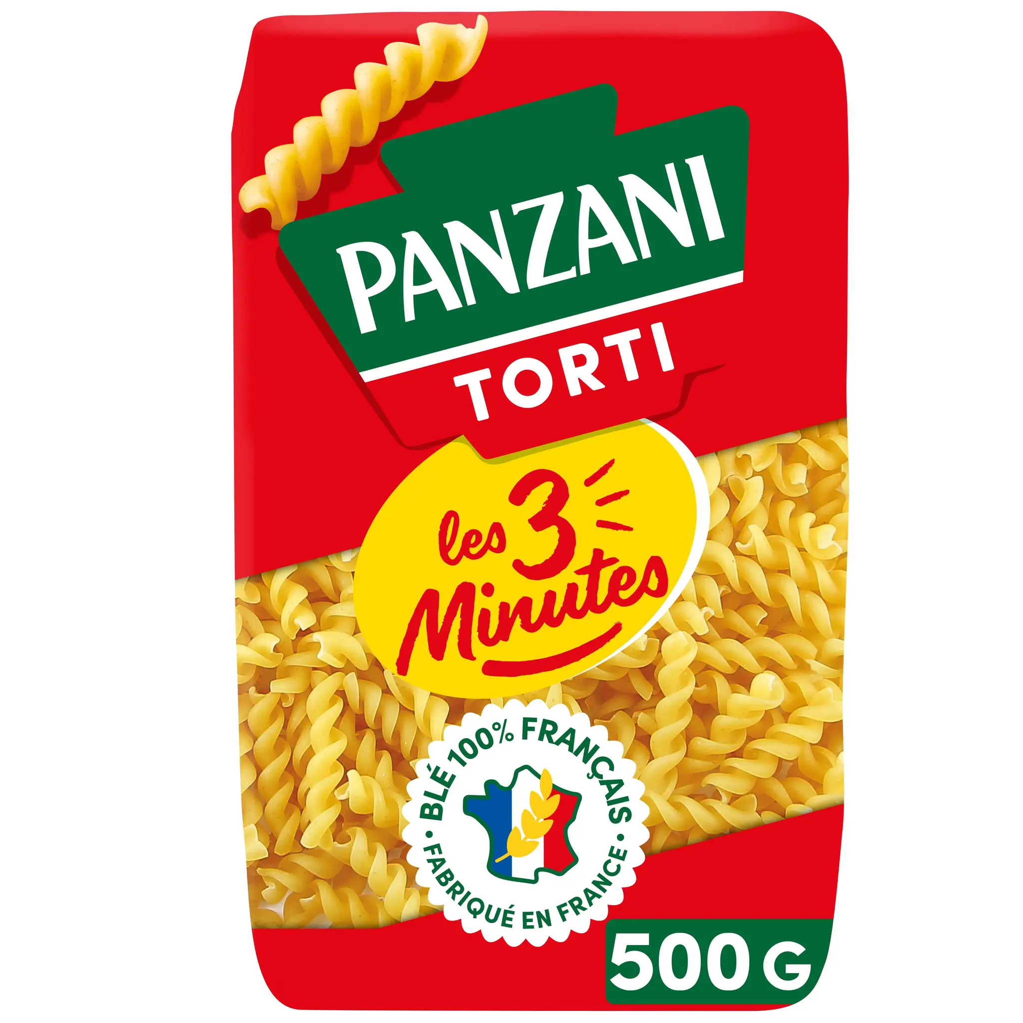 PANZANI Torti cuisson rapide 3min blé français