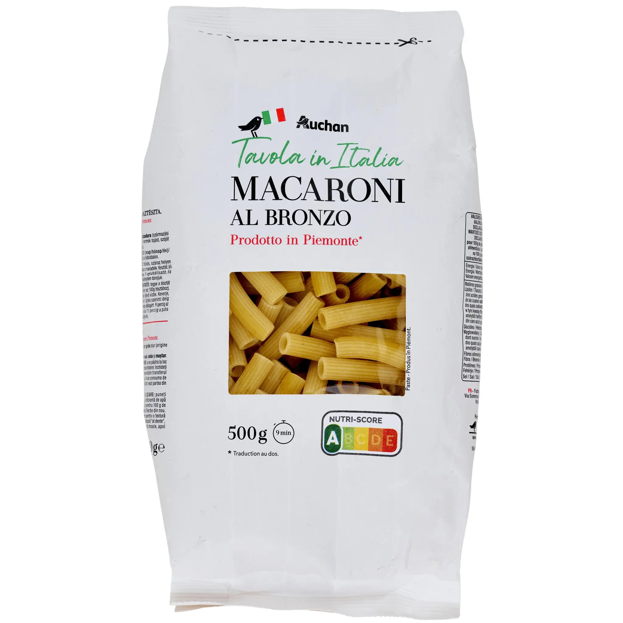 AUCHAN TAVOLA IN ITALIA Macaroni al bronzo