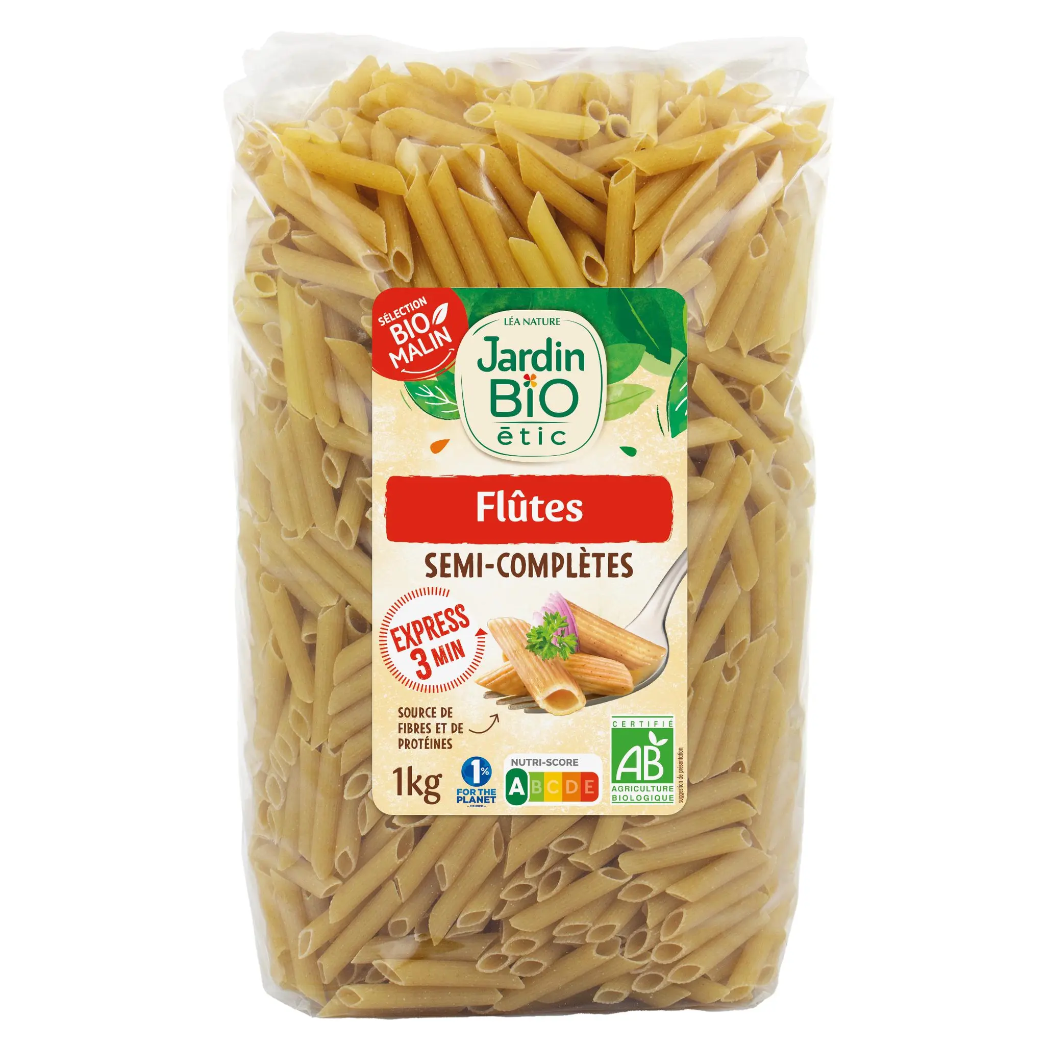 JARDIN BIO Flûtes semi-complètes cuisson rapide 3min