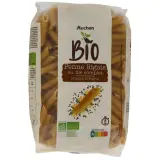 AUCHAN BIO Penne rigate intégrales au blé complet