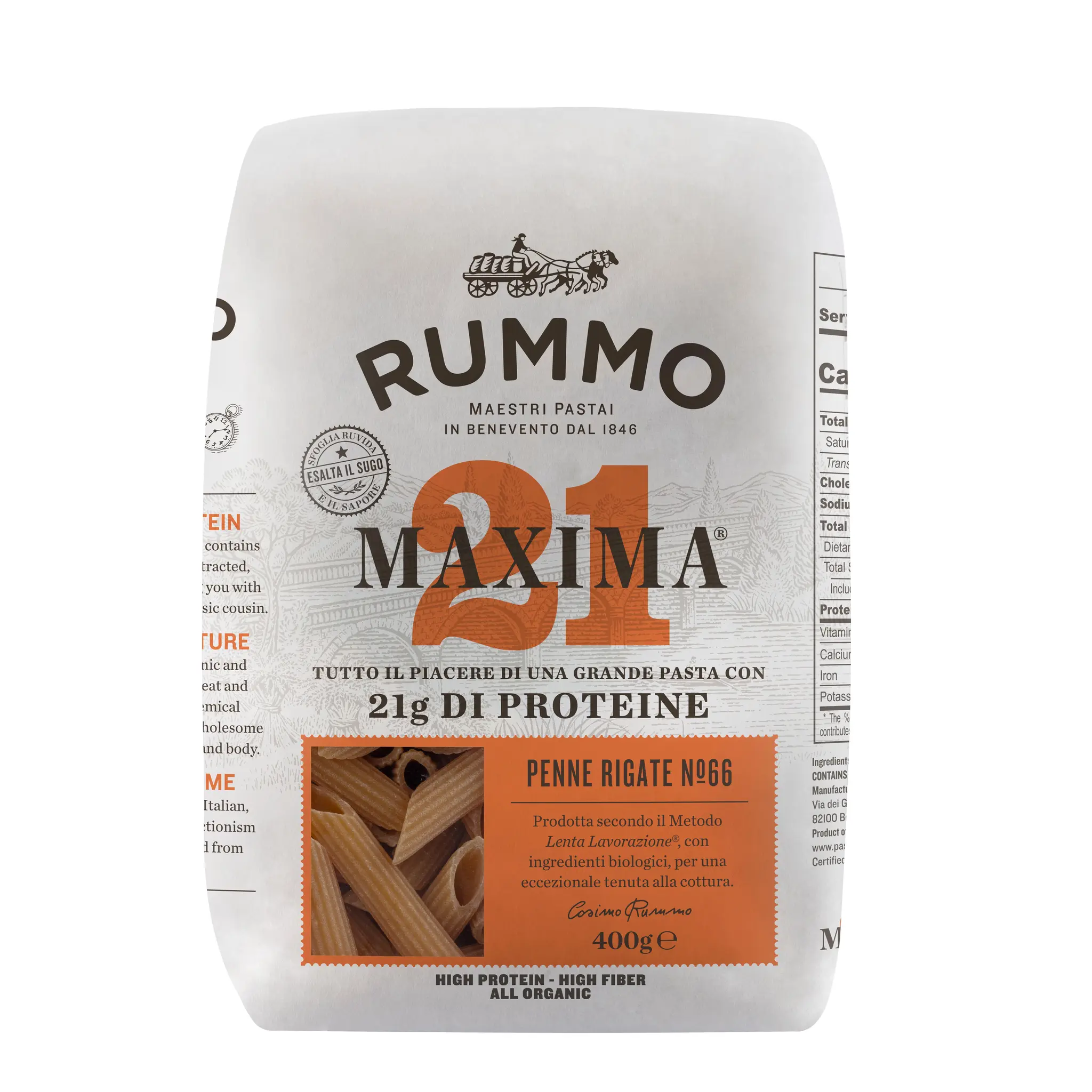 RUMMO Penne rigate maxima n66 protéinées