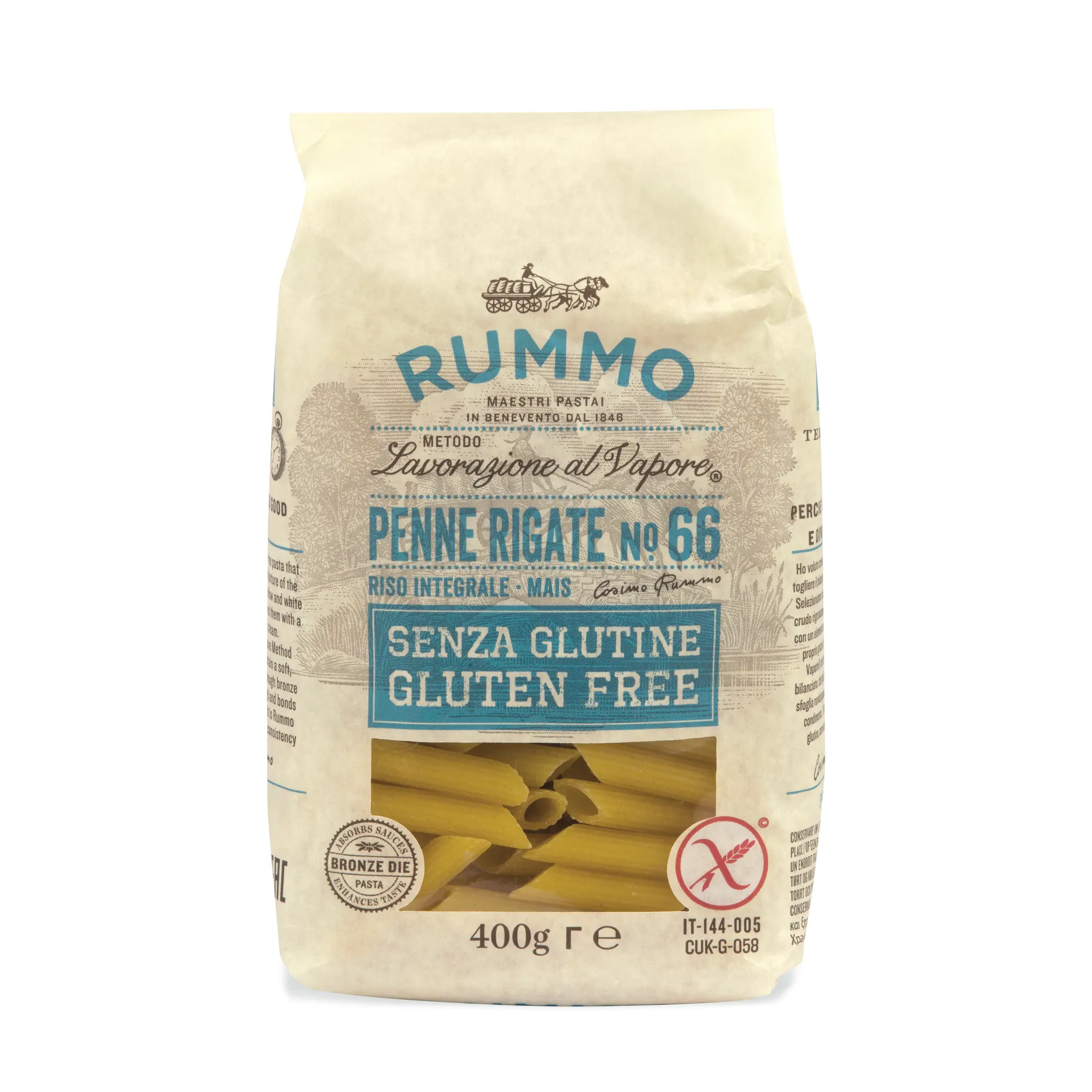 RUMMO Penne rigate n66 sans gluten