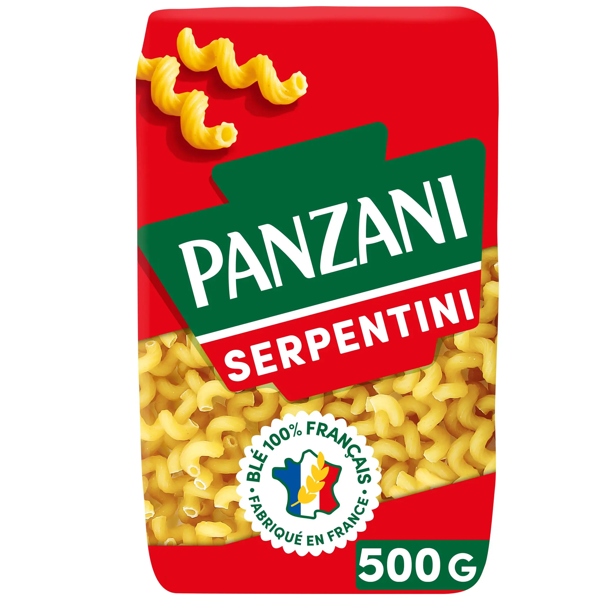 PANZANI Serpentini qualité or filière blé responsable