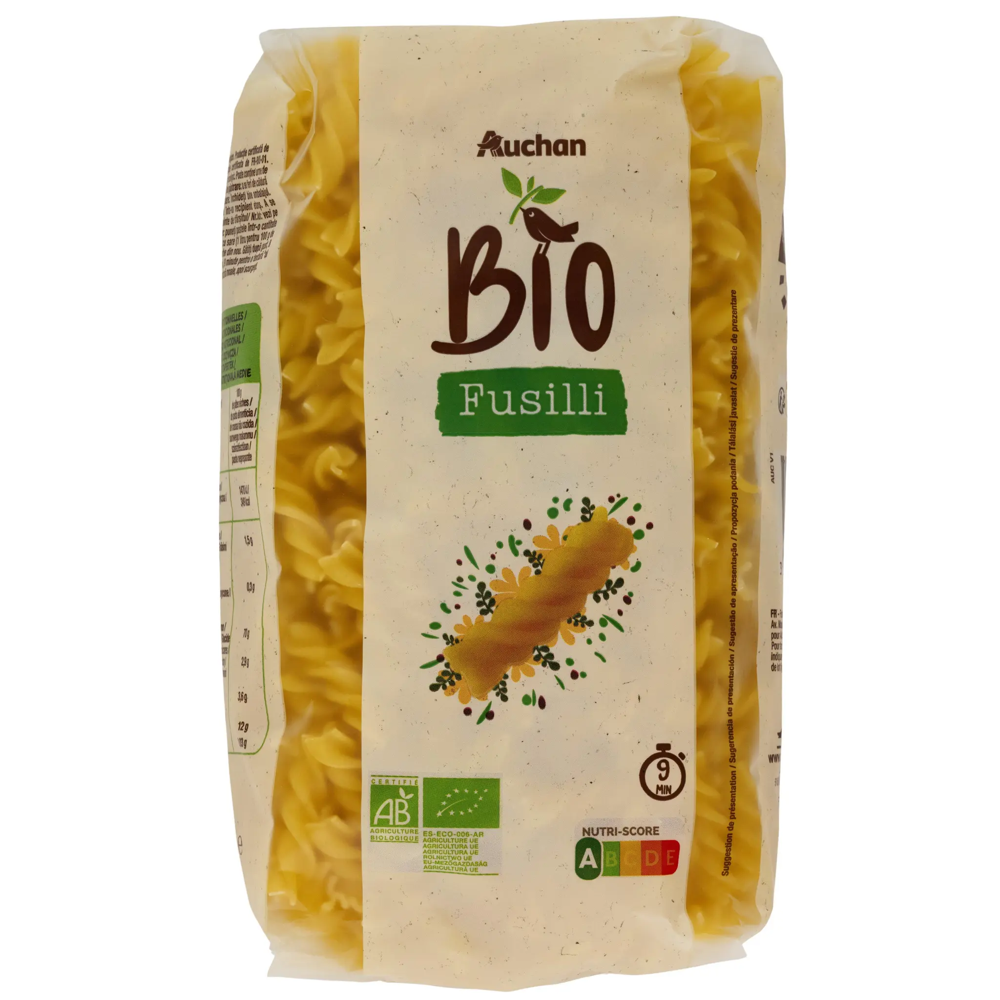 AUCHAN BIO Fusilli bio