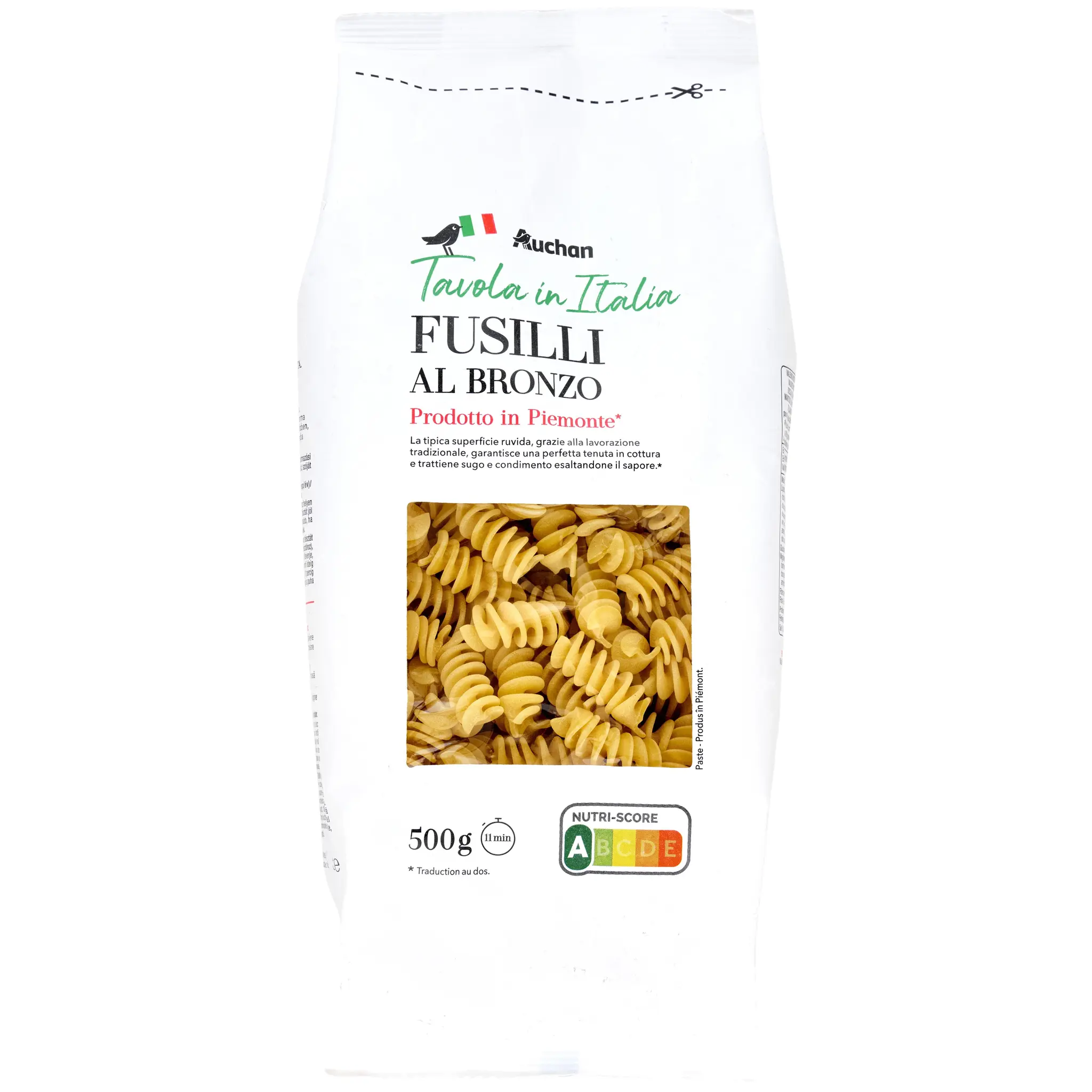 AUCHAN TAVOLA IN ITALIA Fusilli al bronzo