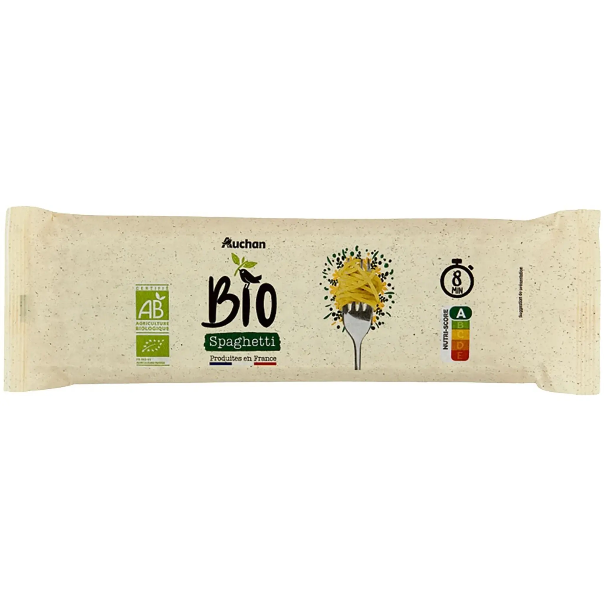 AUCHAN BIO CULTIVONS LE BON Spaghetti cuisson rapide 8 min