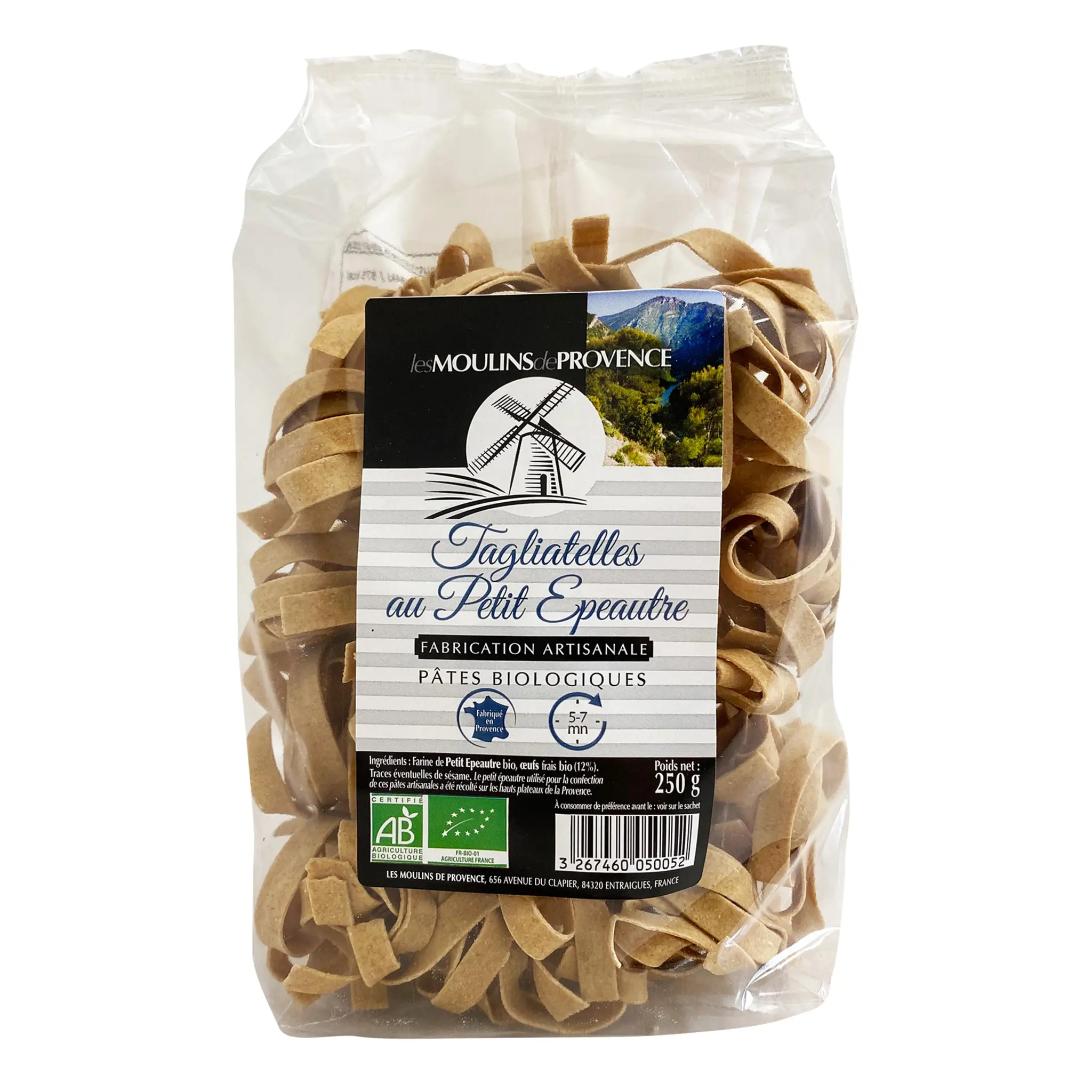 LES MOULINS DE PROVENCE Tagliatelles au petit épeautre bio