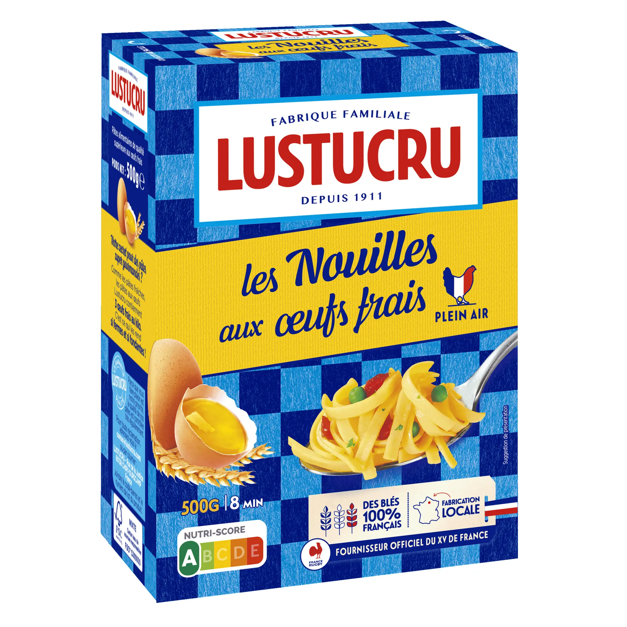 LUSTUCRU Nouilles aux oeufs frais