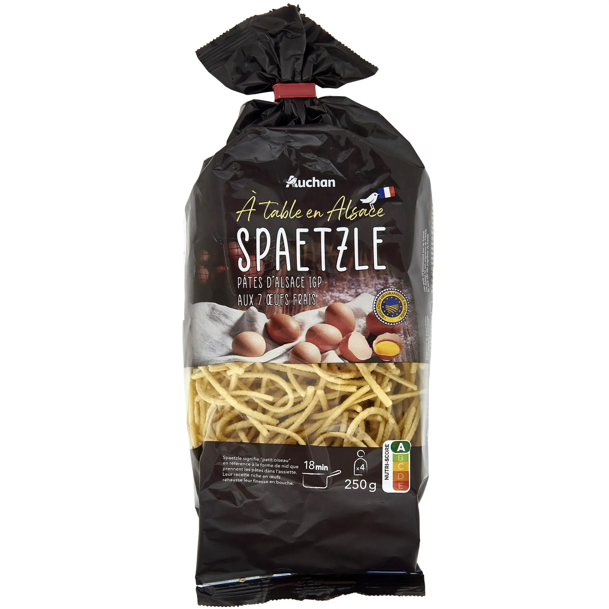 AUCHAN TERROIR Pâtes d'Alsace spaetzle aux œufs frais blé français