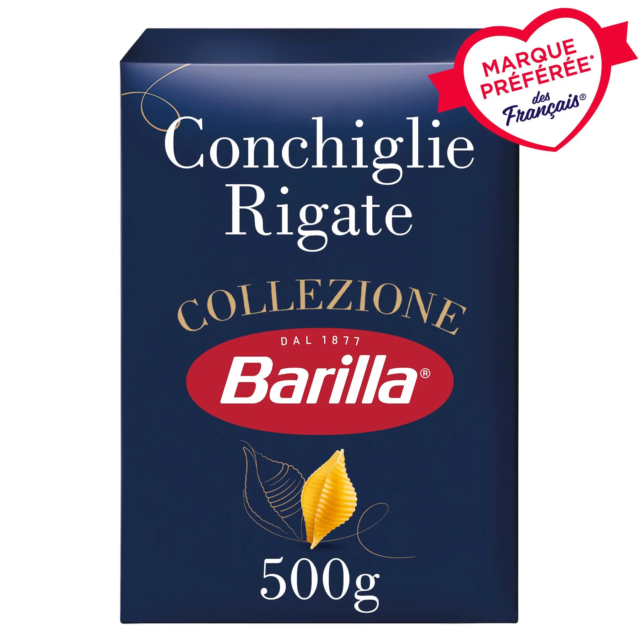 BARILLA Pâtes Collezione Conchiglie Rigate