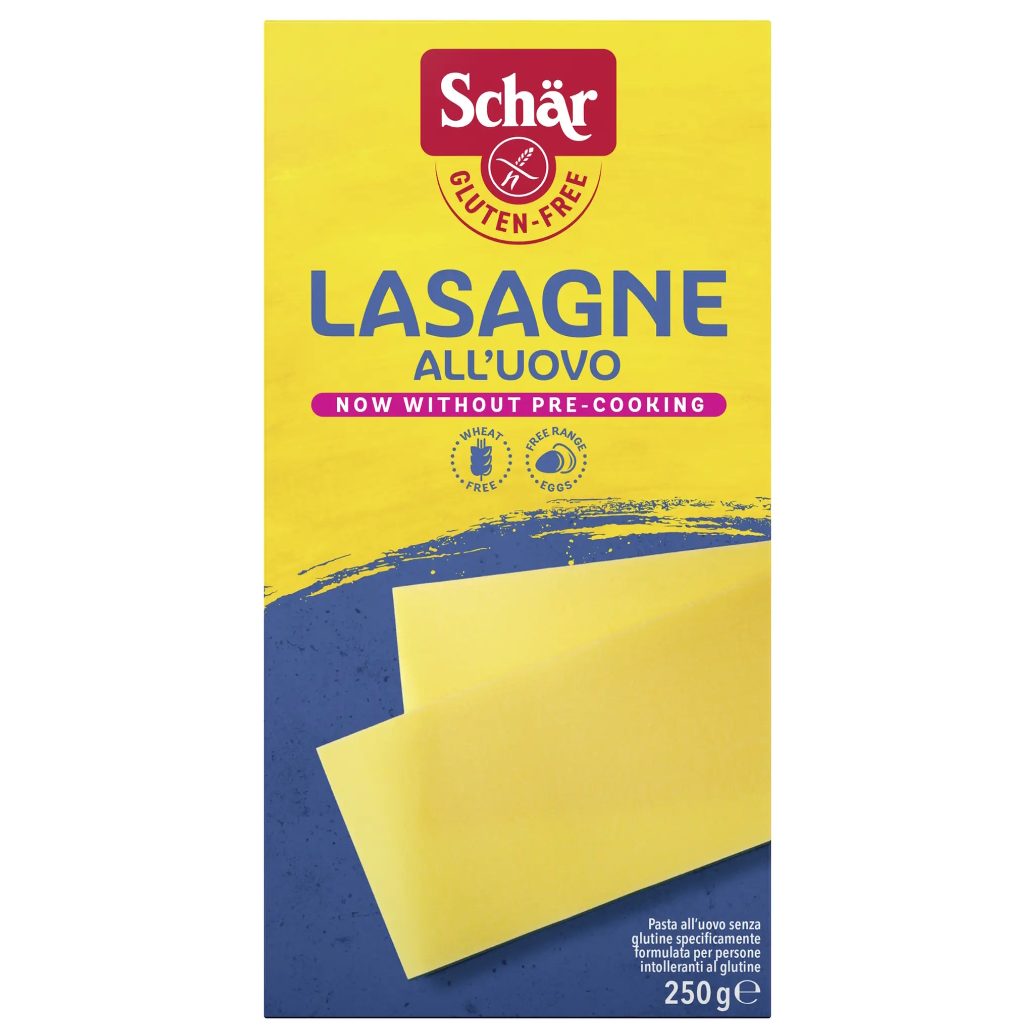 SCHAR Pâte lasagne all'uovo sans gluten