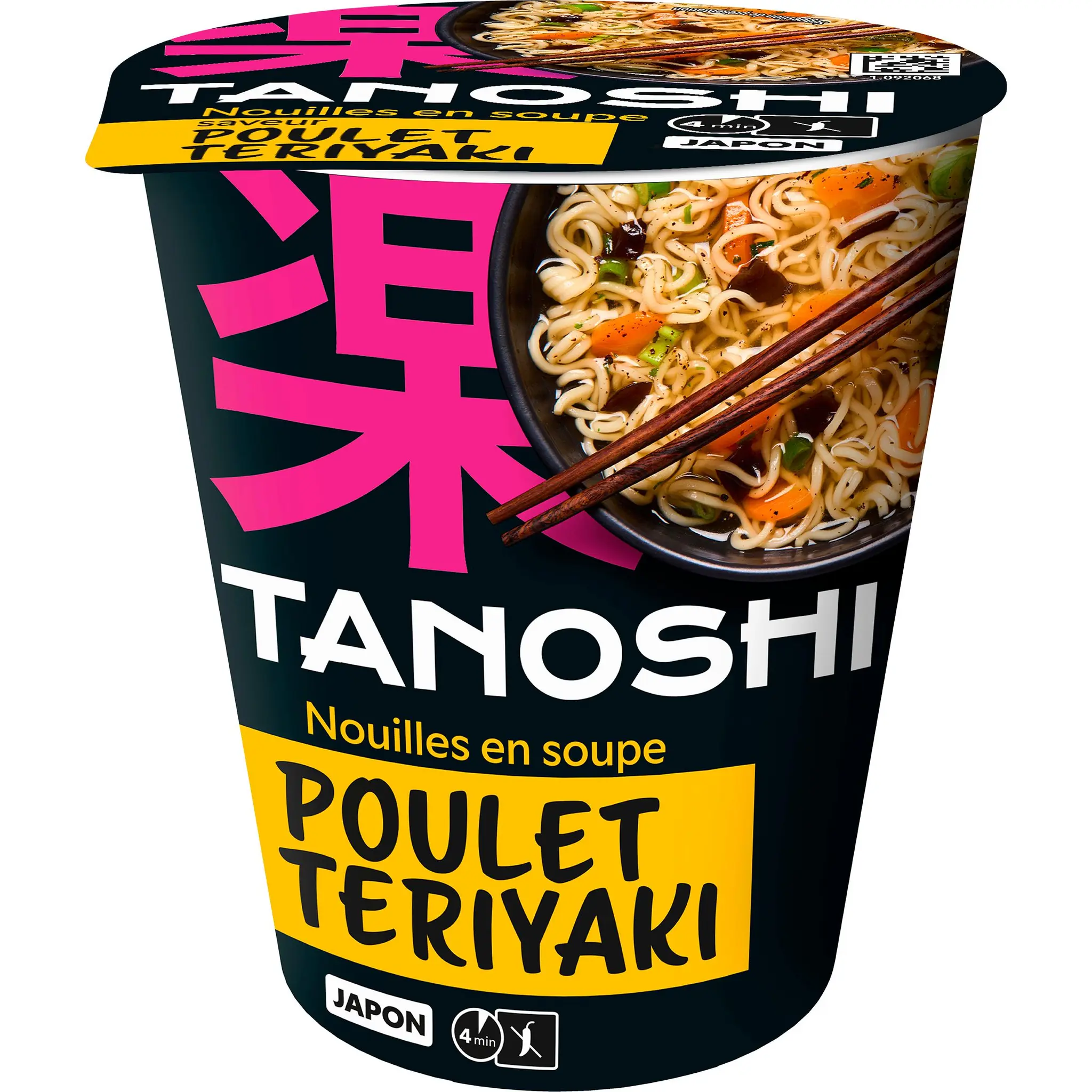 TANOSHI Cup nouilles japonaises instantanées saveur poulet teriyaki