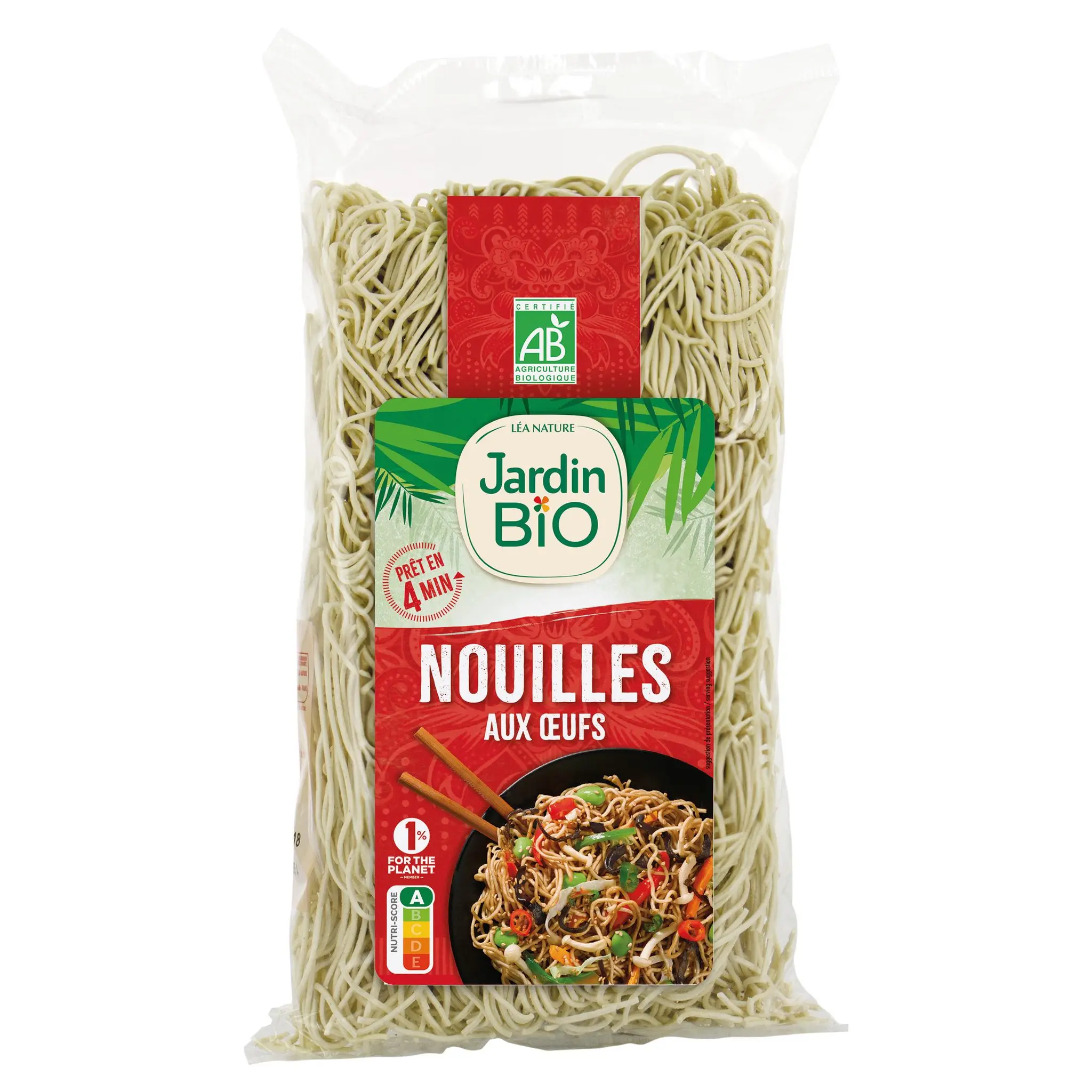 JARDIN BIO ETIC Nouilles chinoises aux oeufs cuisson rapide