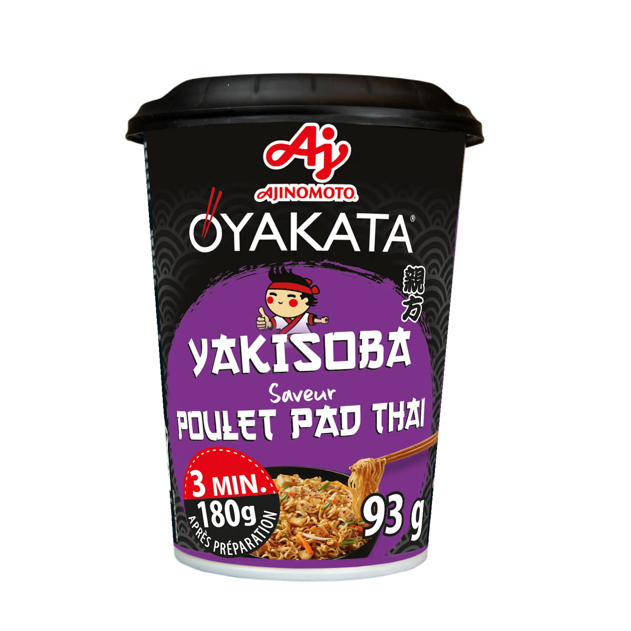 OYAKATA Cup nouilles de blé sautées saveur poulet Pad Thaï