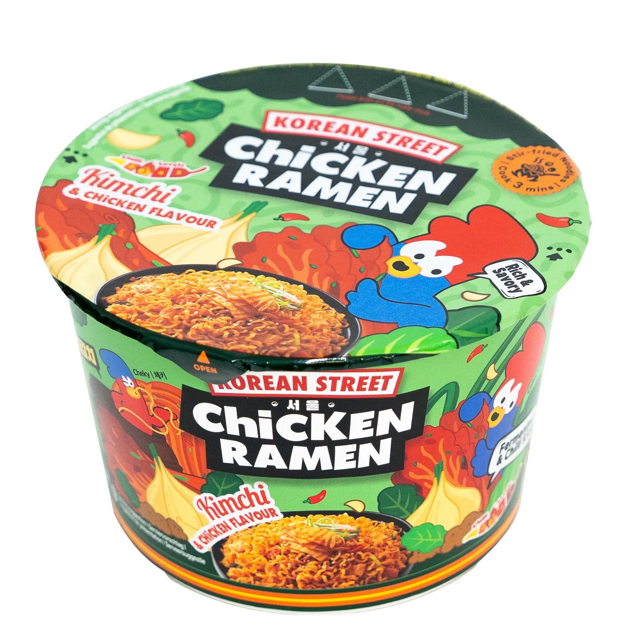 KOREAN STREET MARKET Nouilles ramen au kimchi et poulet bol