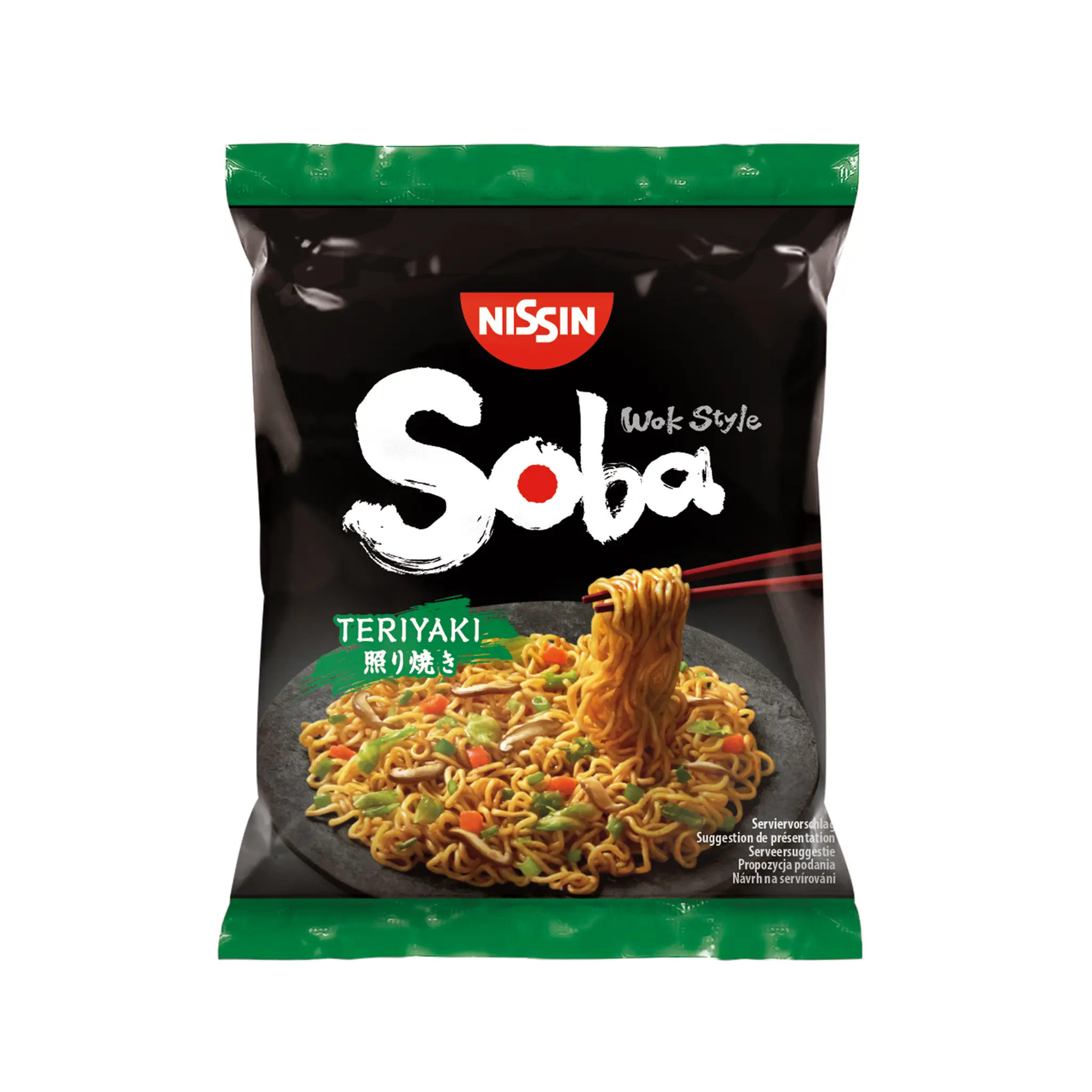 NISSIN Soba nouilles asiatiques sautées teriyaki façon wok en sachet