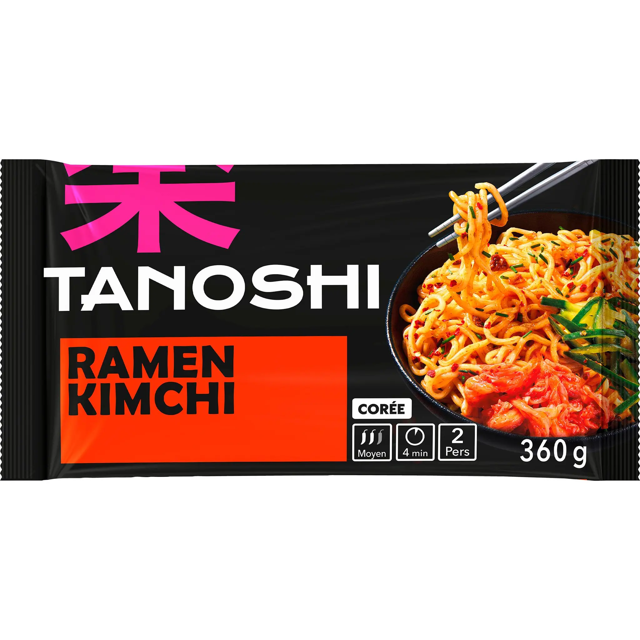 TANOSHI Ramen nouilles asiatiques précuites saveur kimchi
