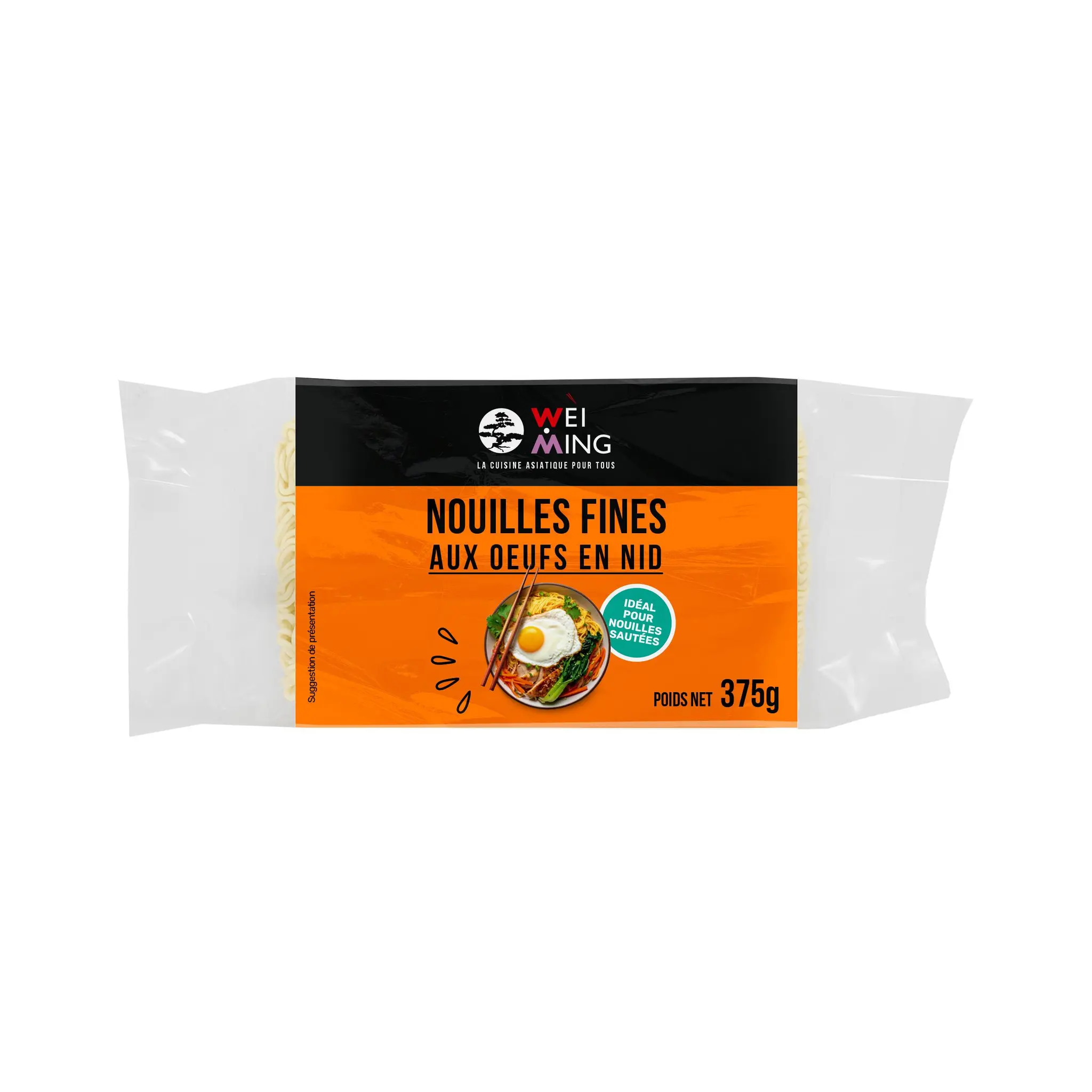 WEI MING Nouilles chinoises fines aux œufs en nids