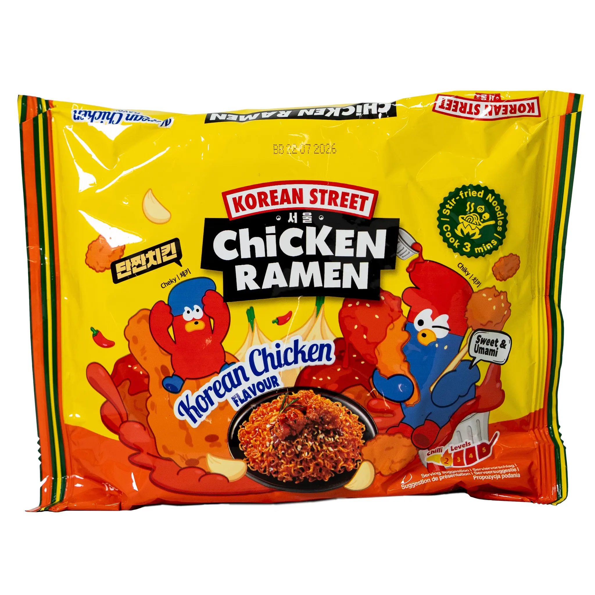KOREAN STREET MARKET Nouilles poulet à la coréenne sachet