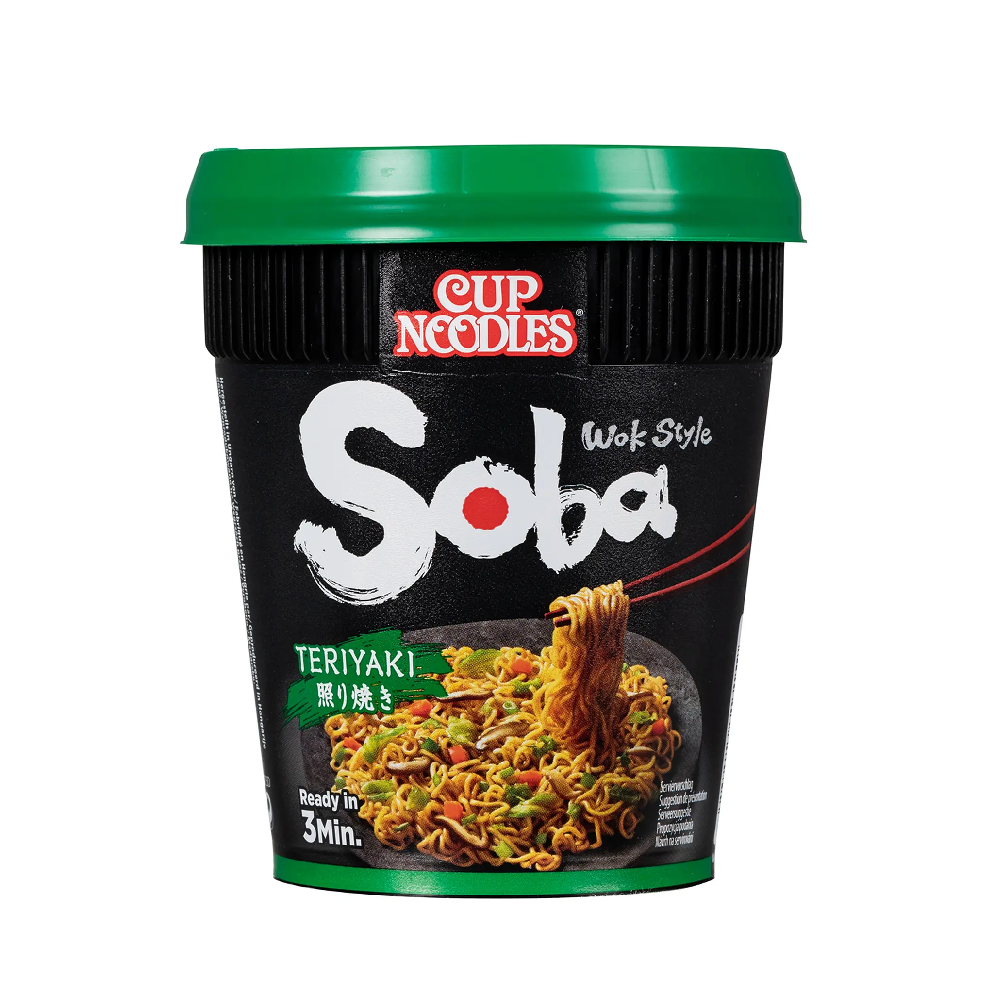 NISSIN Cup nouilles soba instantanées Teriyaki
