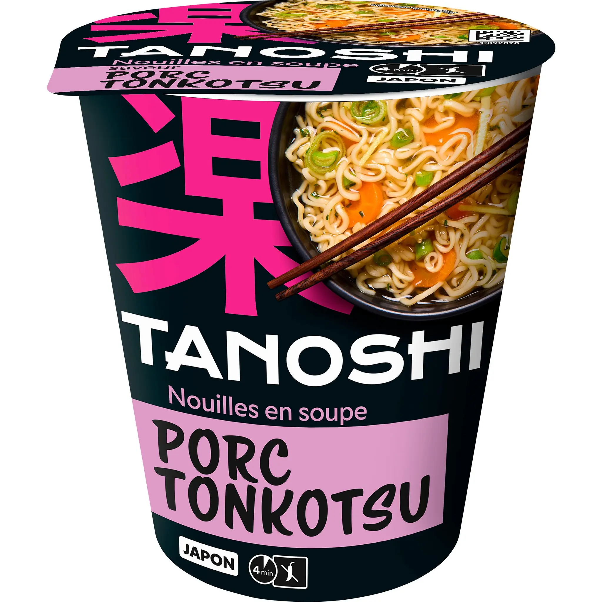 TANOSHI Cup nouilles japonaises saveur porc tonkotsu