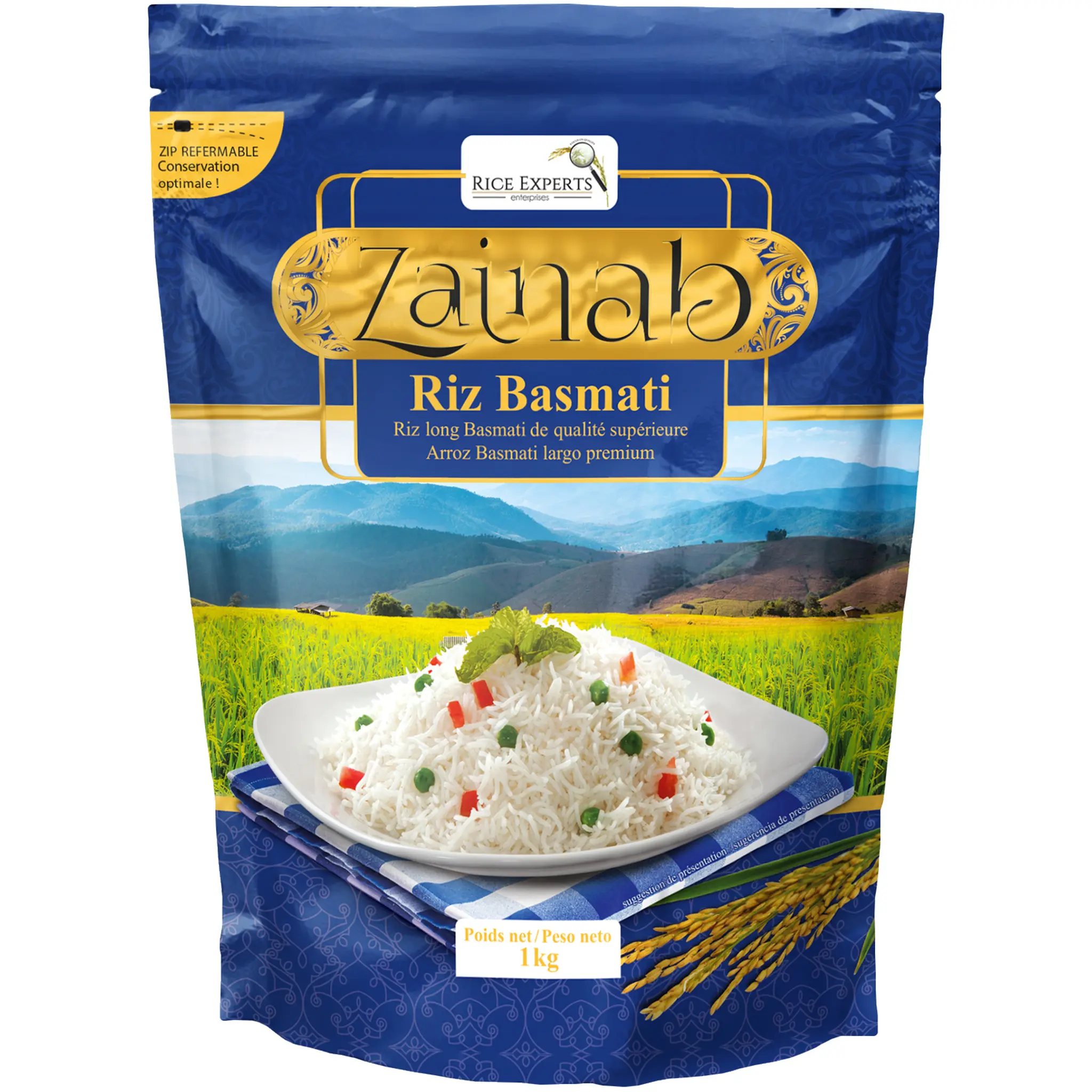 ZAINAB Riz long Basmati de qualité supérieure