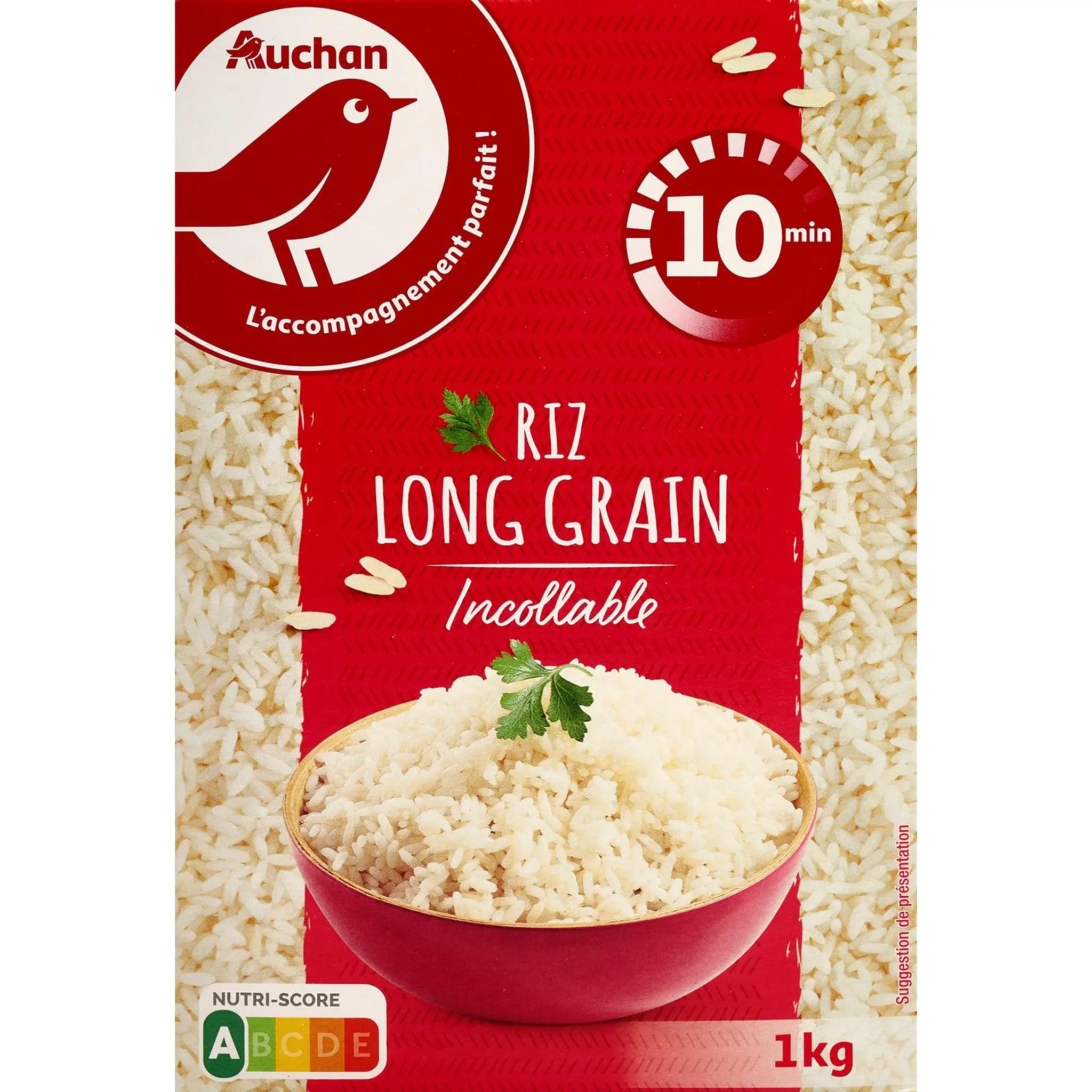 AUCHAN Riz long grain incollable