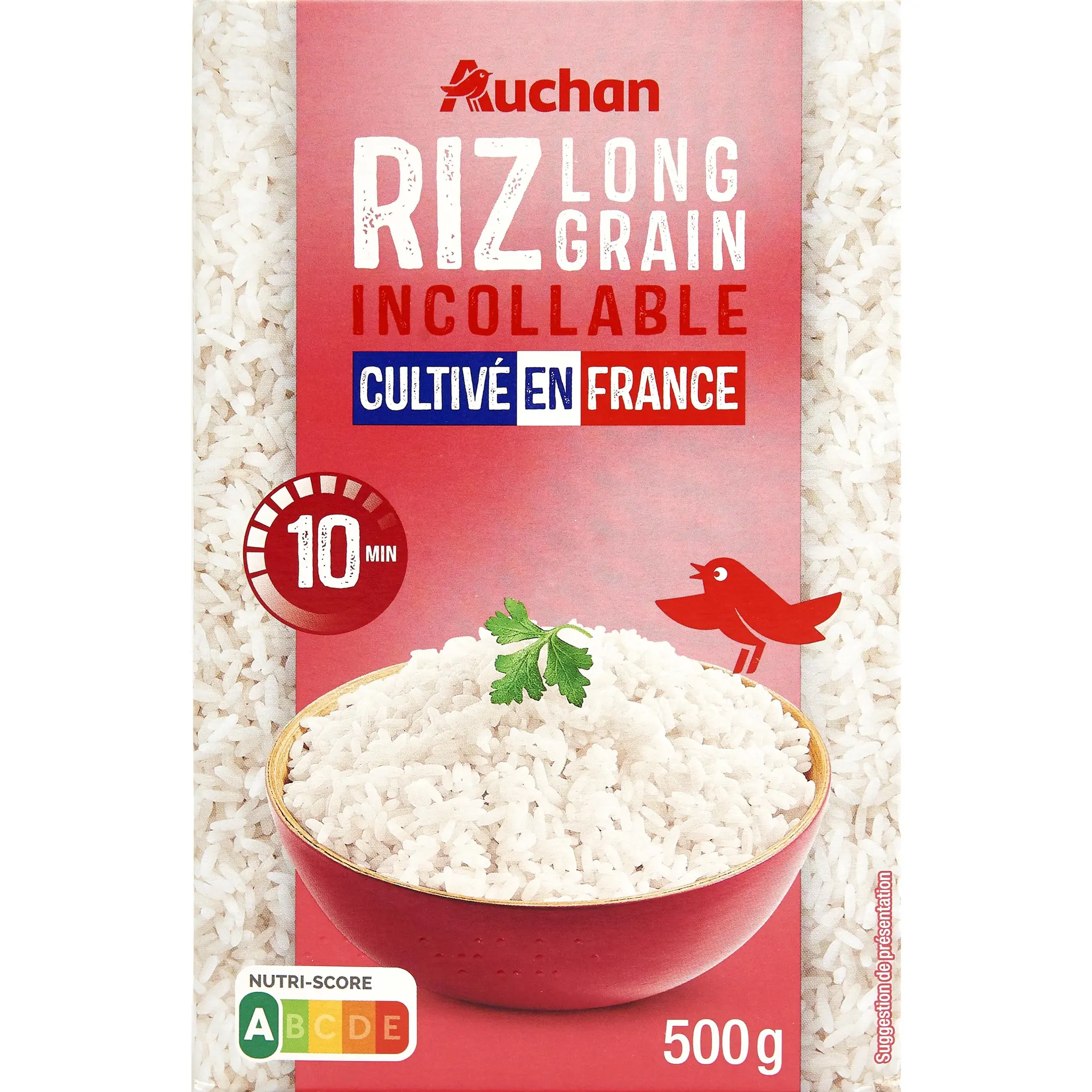 AUCHAN CULTIVONS LE BON Riz long incollable prêt en 10 minutes