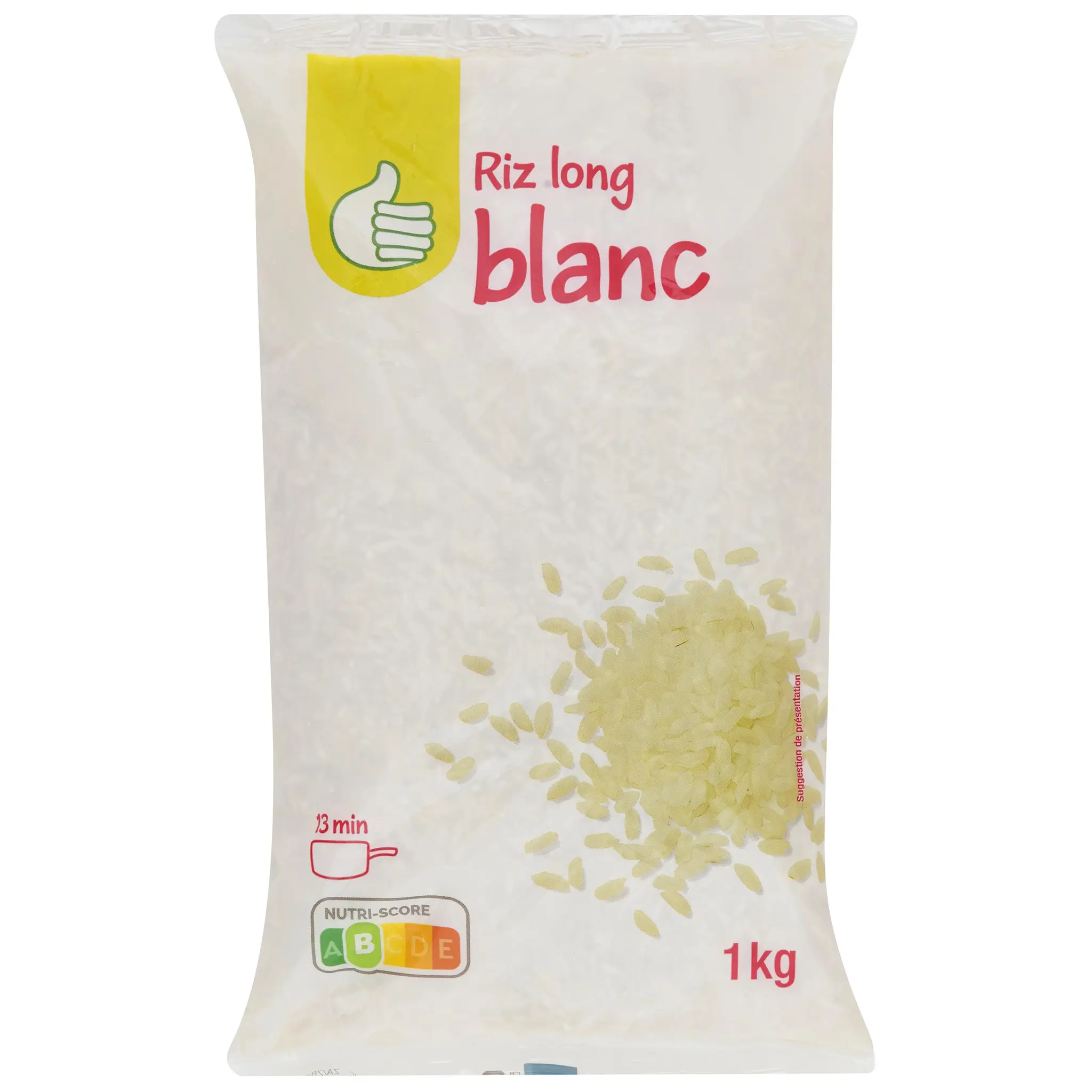 POUCE Riz long blanc prêt en 15-20min